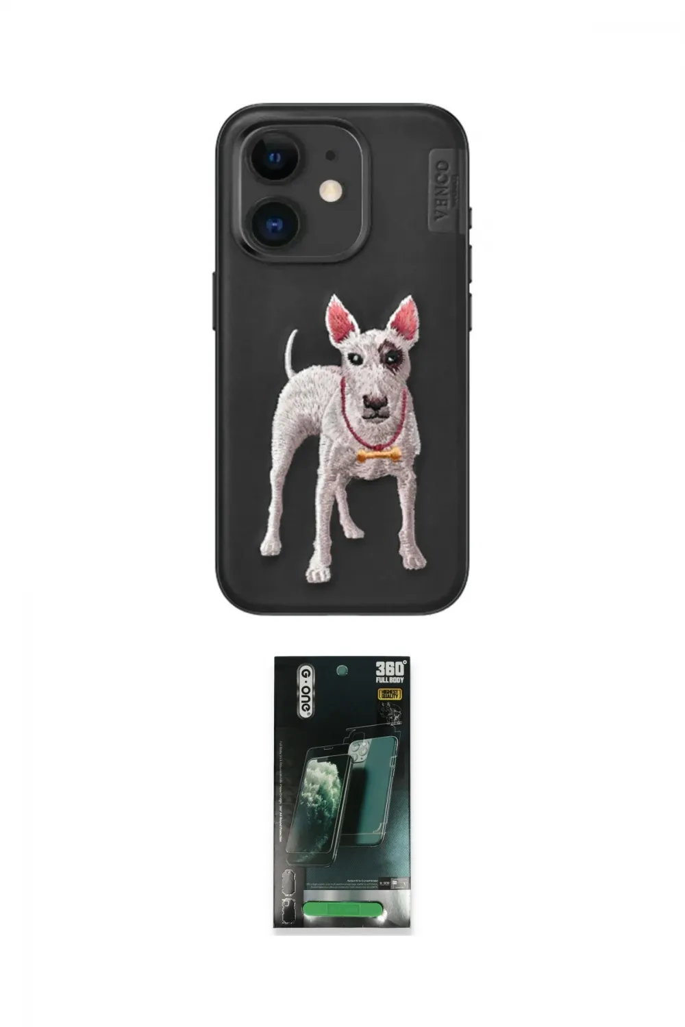 ieg™ iPhone 11 Kılıf Nova Form Koleksiyonu - Siyah 360 Mat Full Body Arka Koruyucu