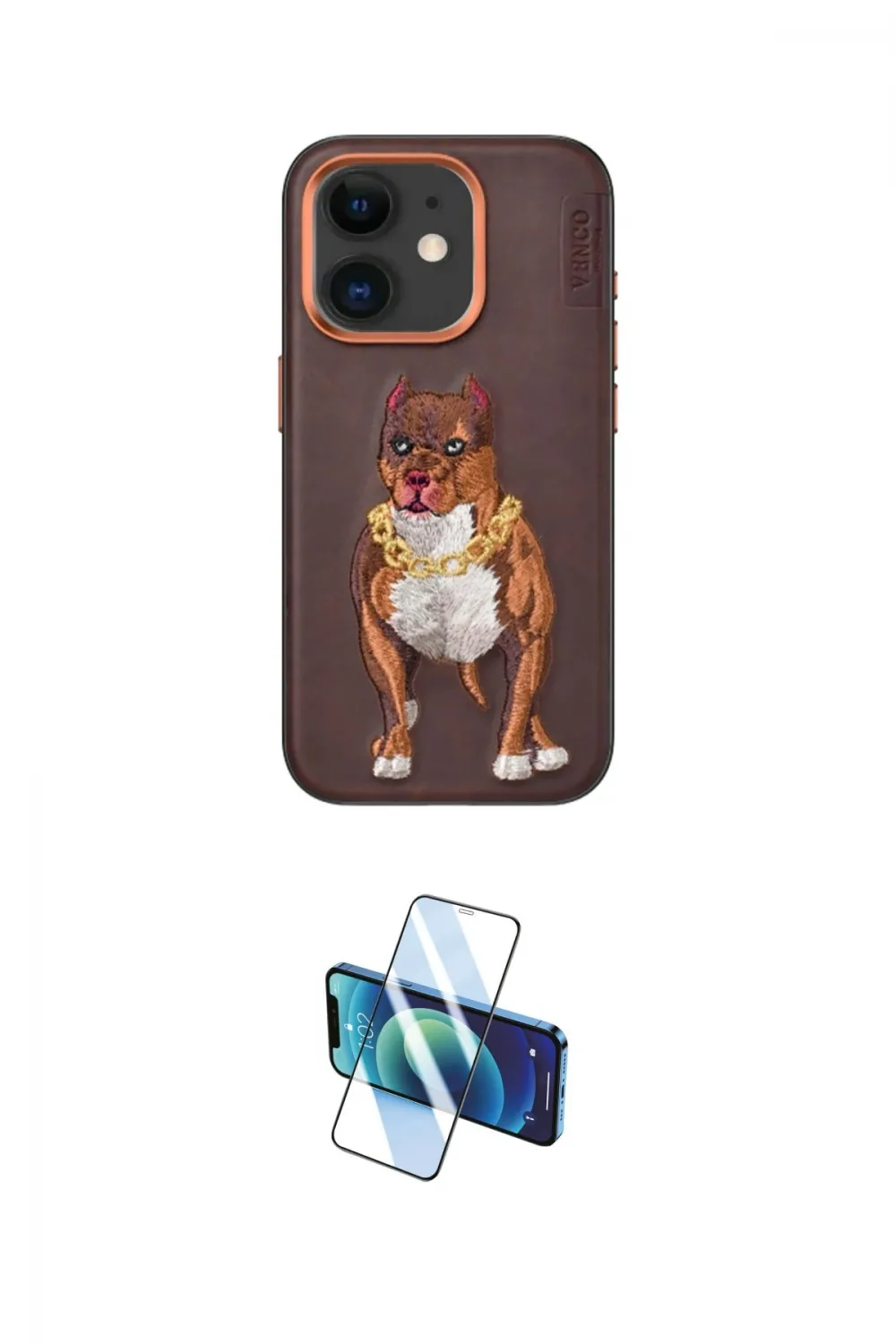 ieg™ iPhone 11 Kılıf Nova Form Koleksiyonu - Siyah 3D Antistatik Cam Ekran Koruyucu