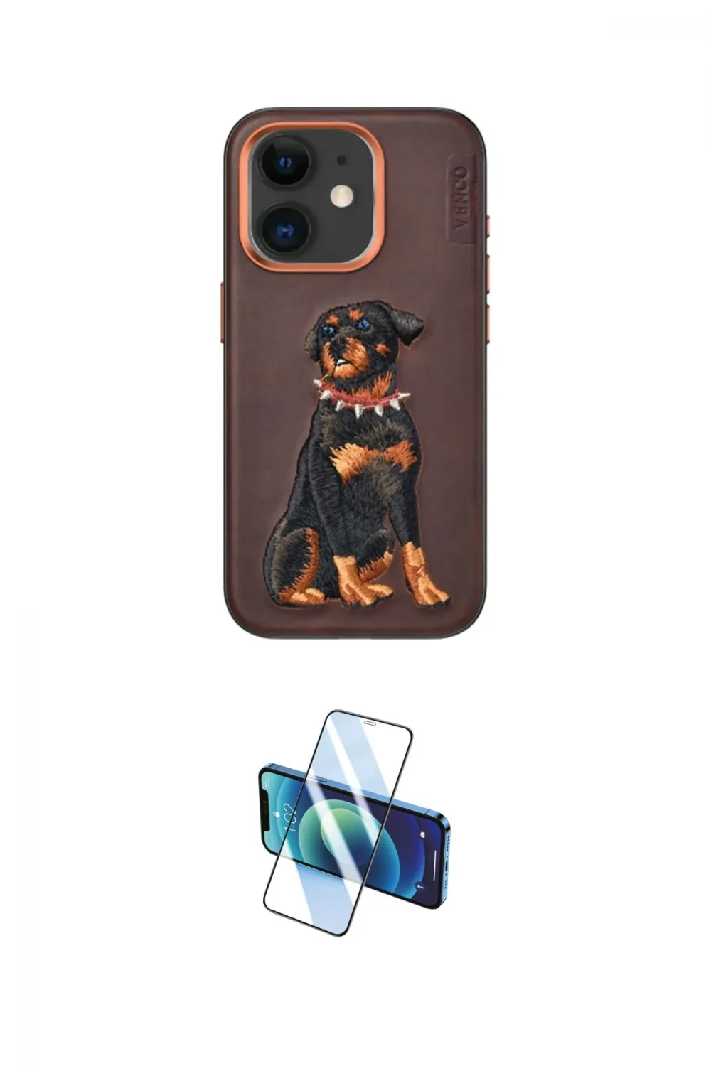 ieg™ iPhone 11 Kılıf Nova Form Koleksiyonu - Siyah 3D Antistatik Cam Ekran Koruyucu