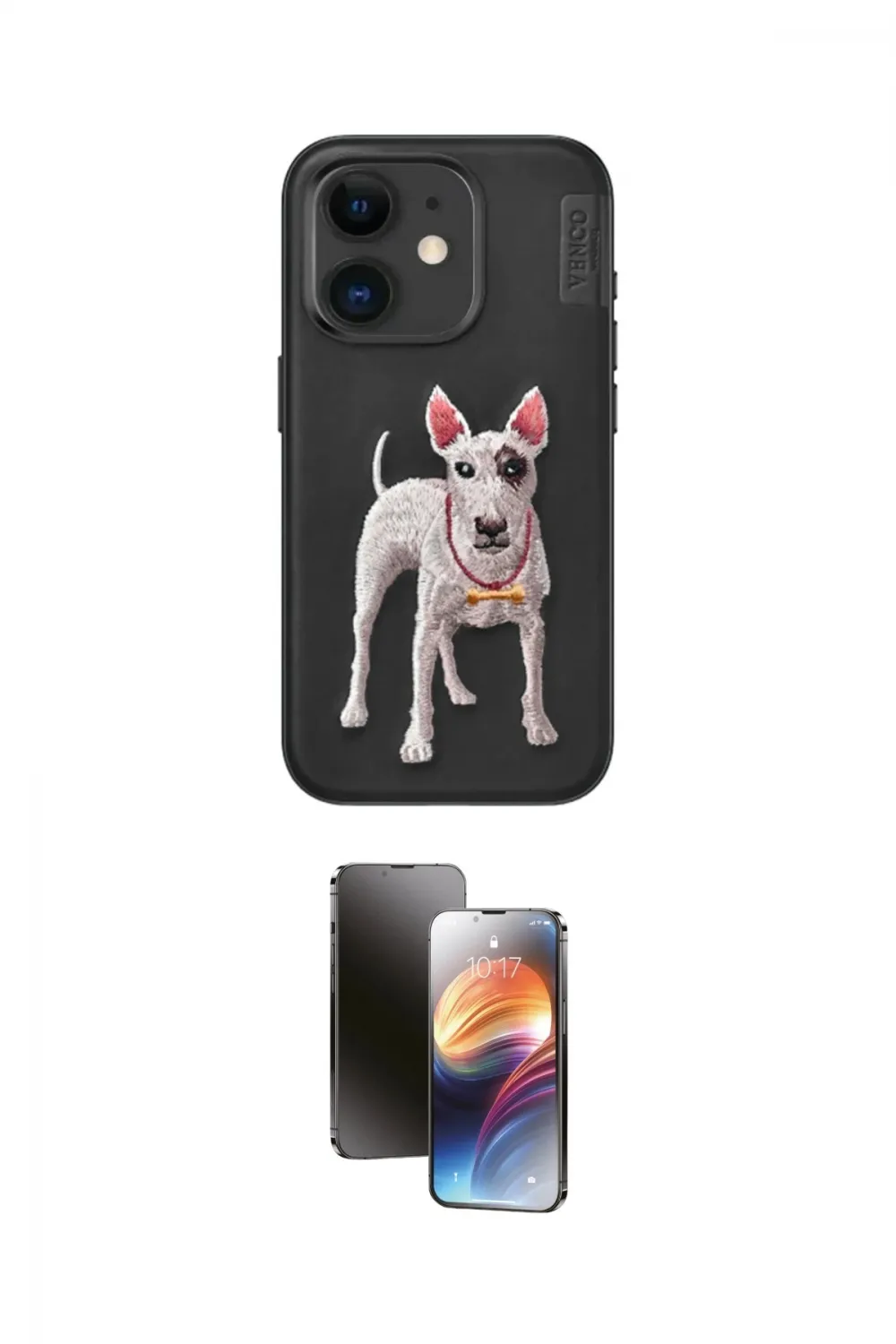 ieg™ iPhone 11 Kılıf Nova Form Koleksiyonu - Siyah 3D Antistatik Mat Seramik Nano Ekran Koruyucu