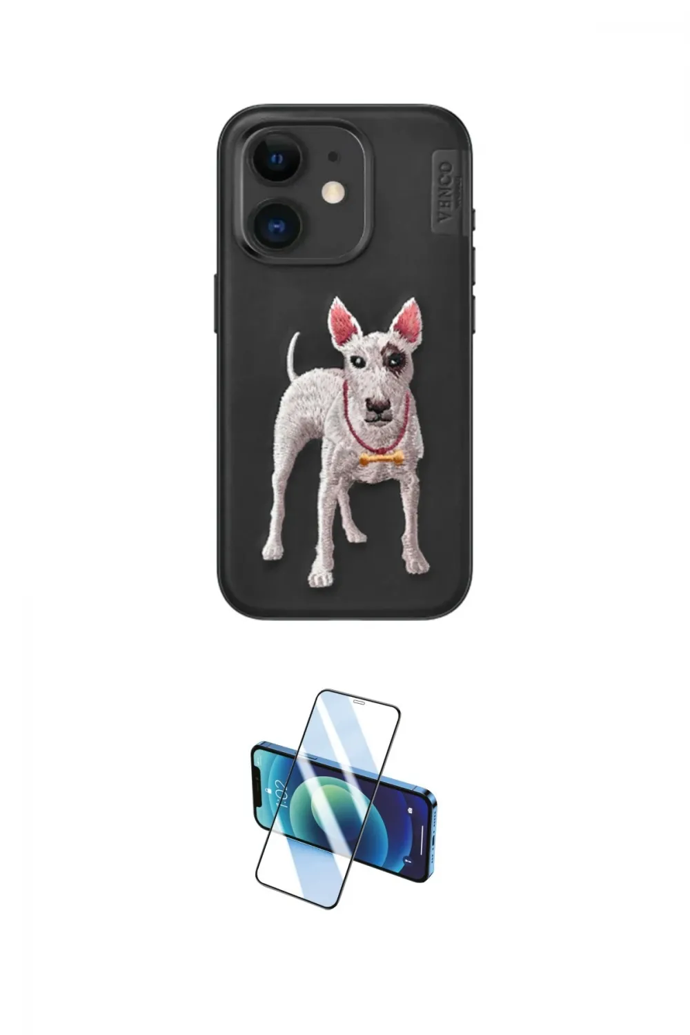 ieg™ iPhone 11 Kılıf Nova Form Koleksiyonu - Siyah 3D Antistatik Seramik Nano Ekran Koruyucu