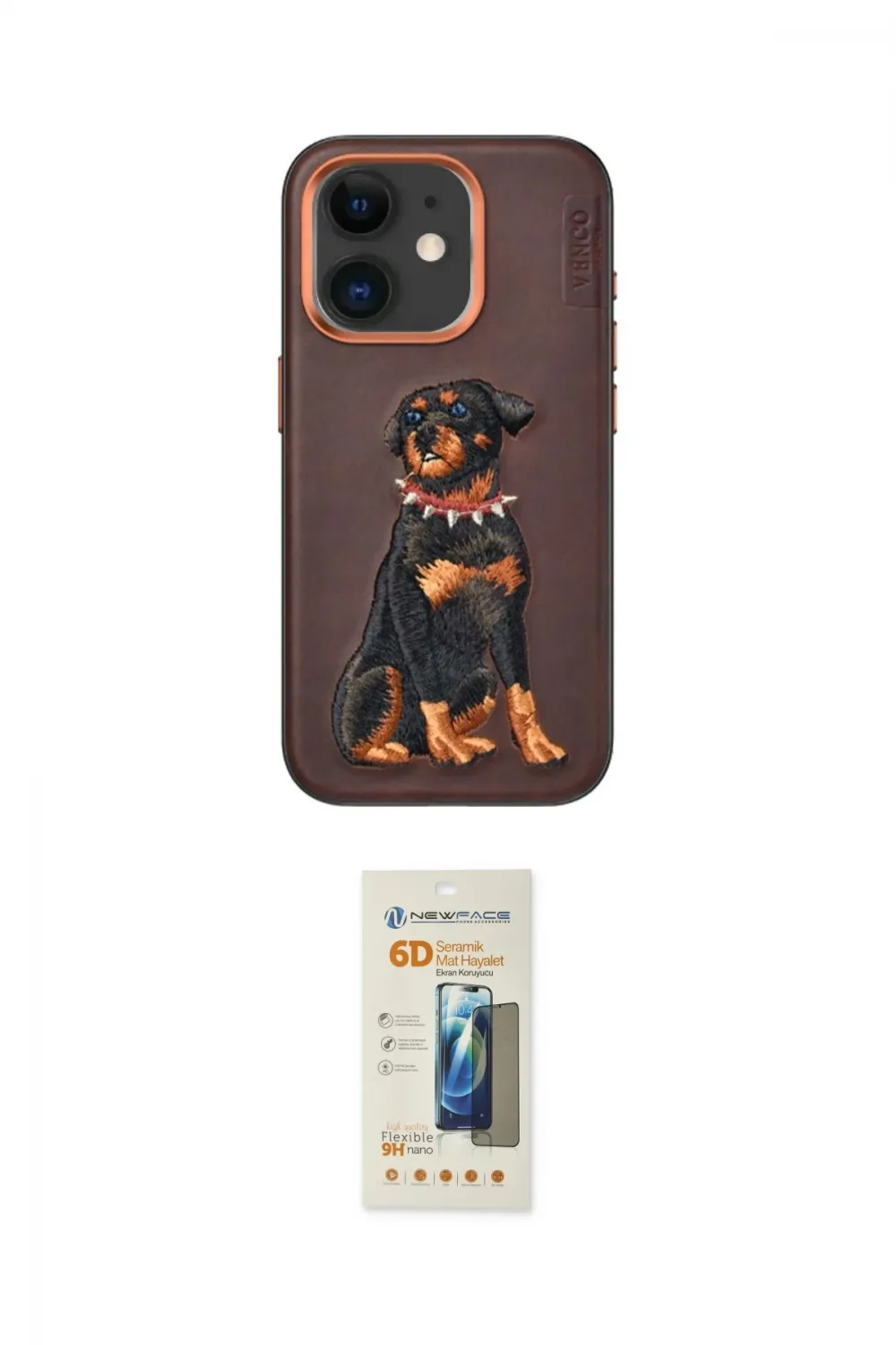 ieg™ iPhone 11 Kılıf Nova Form Koleksiyonu - Siyah 6D Mat Seramik Hayalet Nano Ekran Koruyucu