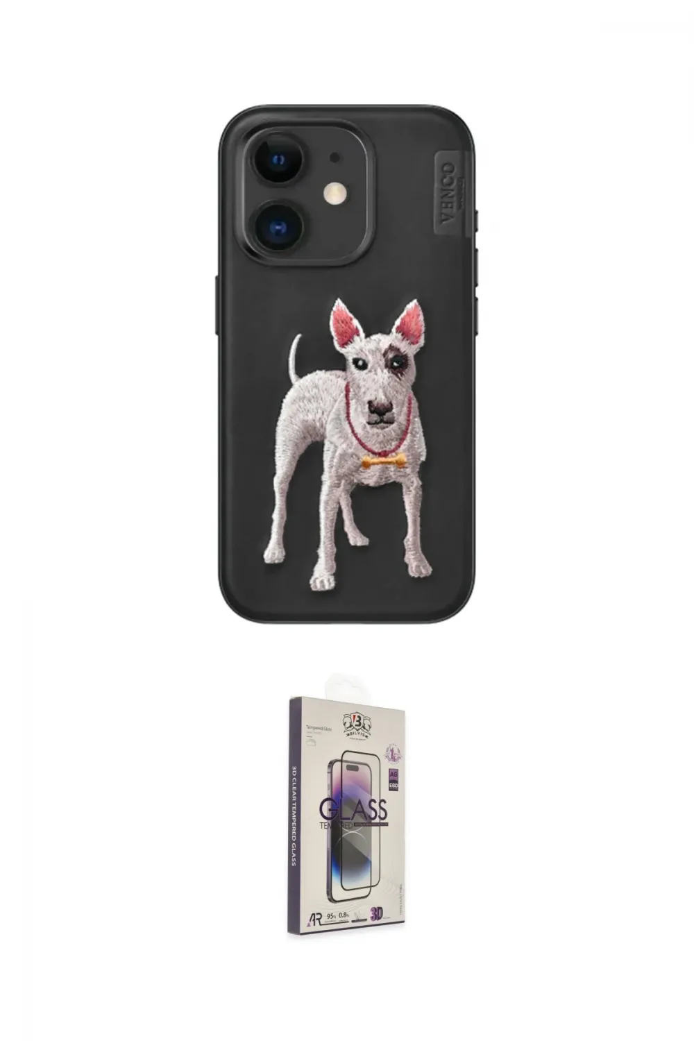 ieg™ iPhone 11 Kılıf Nova Form Koleksiyonu - Siyah Bilvis 3D Cam Ekran Koruyucu