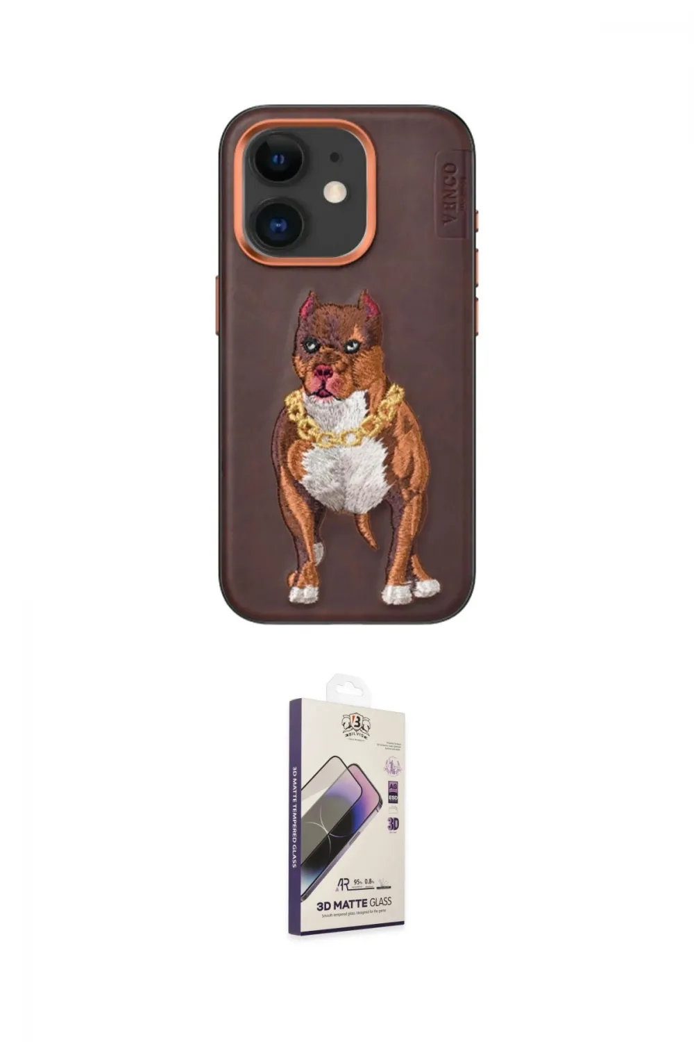 ieg™ iPhone 11 Kılıf Nova Form Koleksiyonu - Siyah Bilvis 3D Mat Cam Ekran Koruyucu