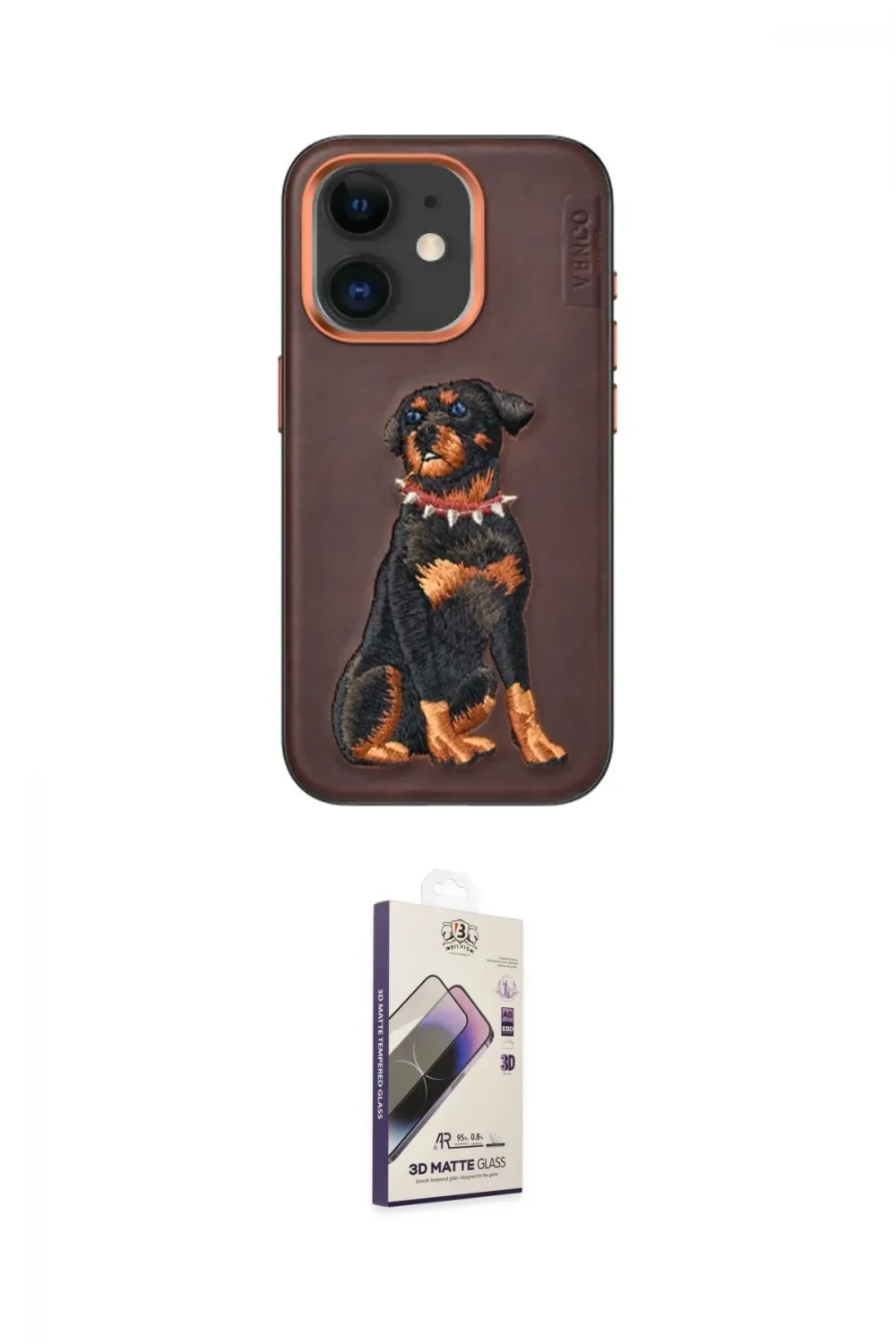 ieg™ iPhone 11 Kılıf Nova Form Koleksiyonu - Siyah Bilvis 3D Mat Cam Ekran Koruyucu
