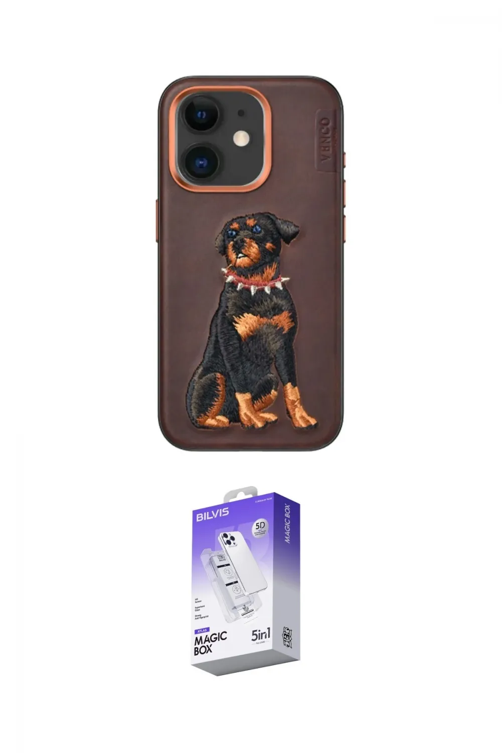 ieg™ iPhone 11 Kılıf Nova Form Koleksiyonu - Siyah Bilvis 5in1 3D Magic Cam Ekran Koruyucu