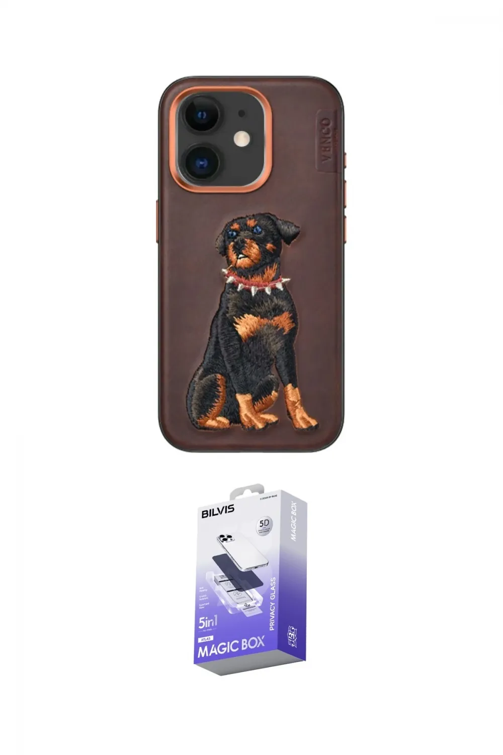 ieg™ iPhone 11 Kılıf Nova Form Koleksiyonu - Siyah Bilvis 5in1 5D Magic Hayalet Cam Ekran Koruyucu