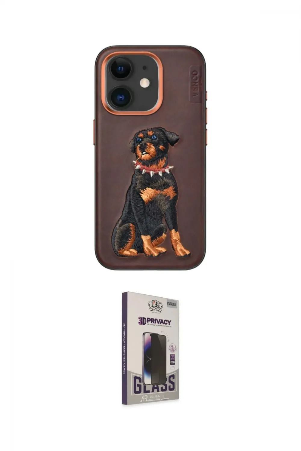 ieg™ iPhone 11 Kılıf Nova Form Koleksiyonu - Siyah Bilvis Hayalet Cam Ekran Koruyucu