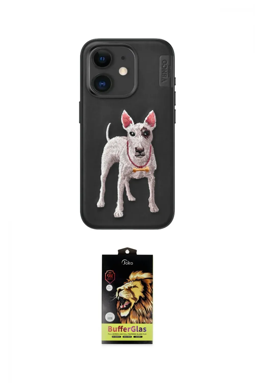 ieg™ iPhone 11 Kılıf Nova Form Koleksiyonu - Siyah Buffer Cam Ekran Koruyucu
