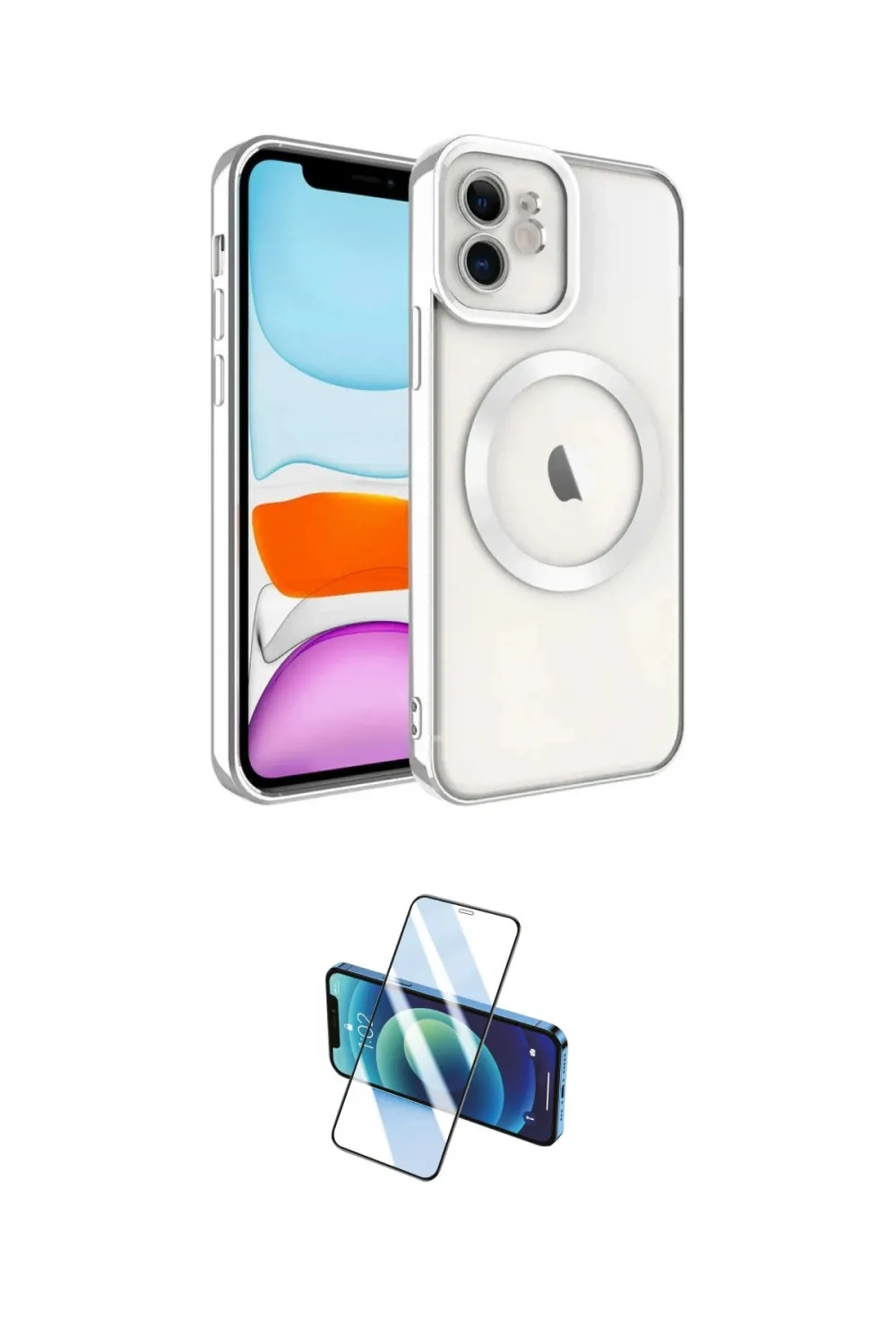 ieg™ iPhone 11 Kılıf Nova Işık Özel Seri - Siyah 3D Antistatik Seramik Nano Ekran Koruyucu