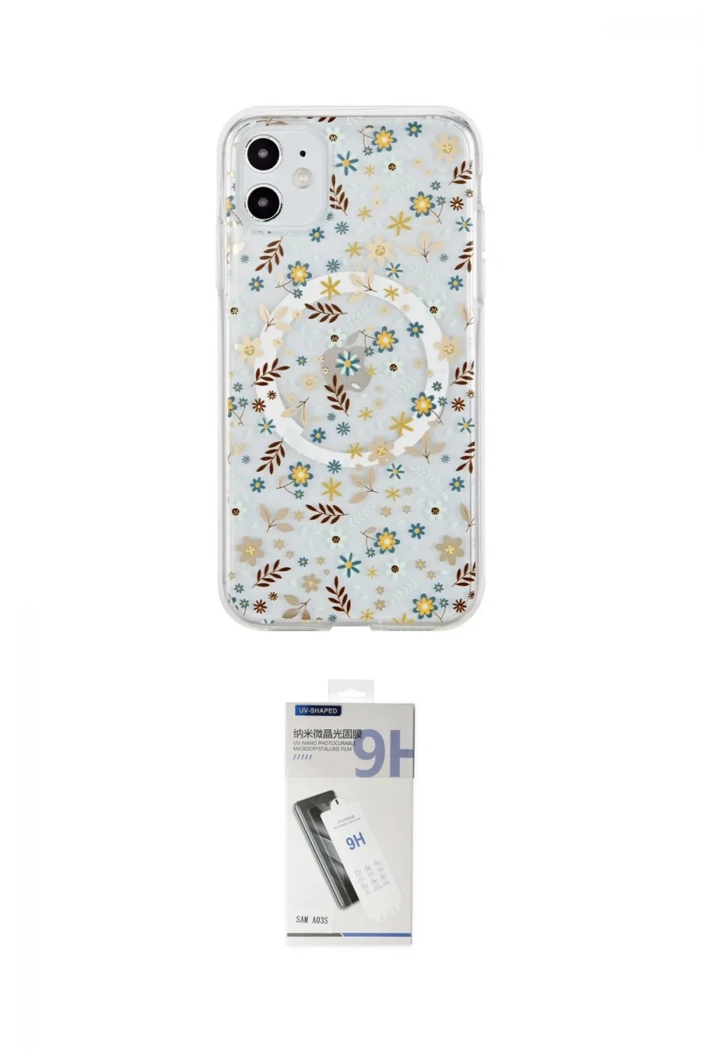 ieg™ iPhone 11 Kılıf Pusula Form - Şeffaf Uv Polymer Nano Ekran Koruyucu