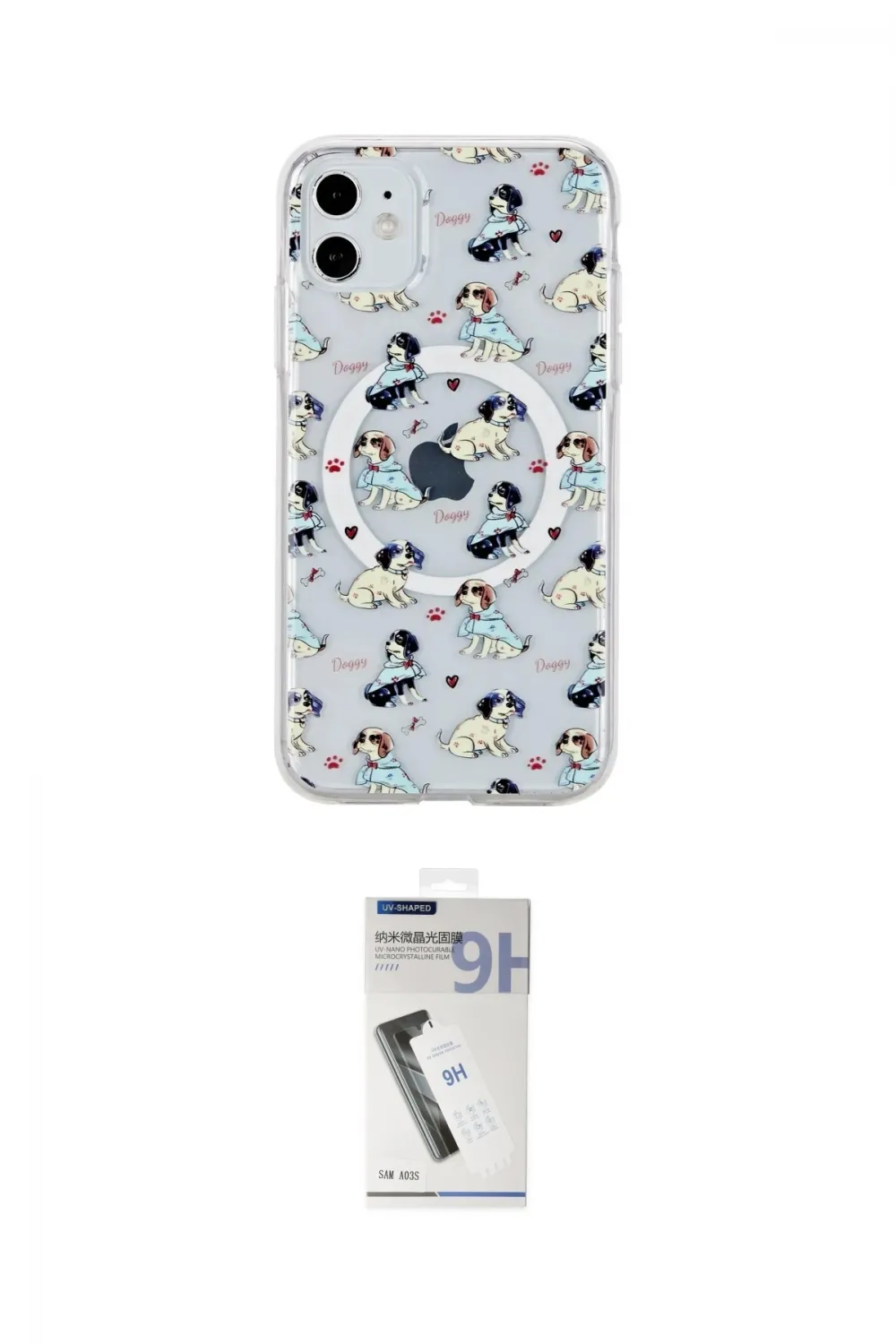 ieg™ iPhone 11 Kılıf Pusula Form - Şeffaf Uv Polymer Nano Ekran Koruyucu