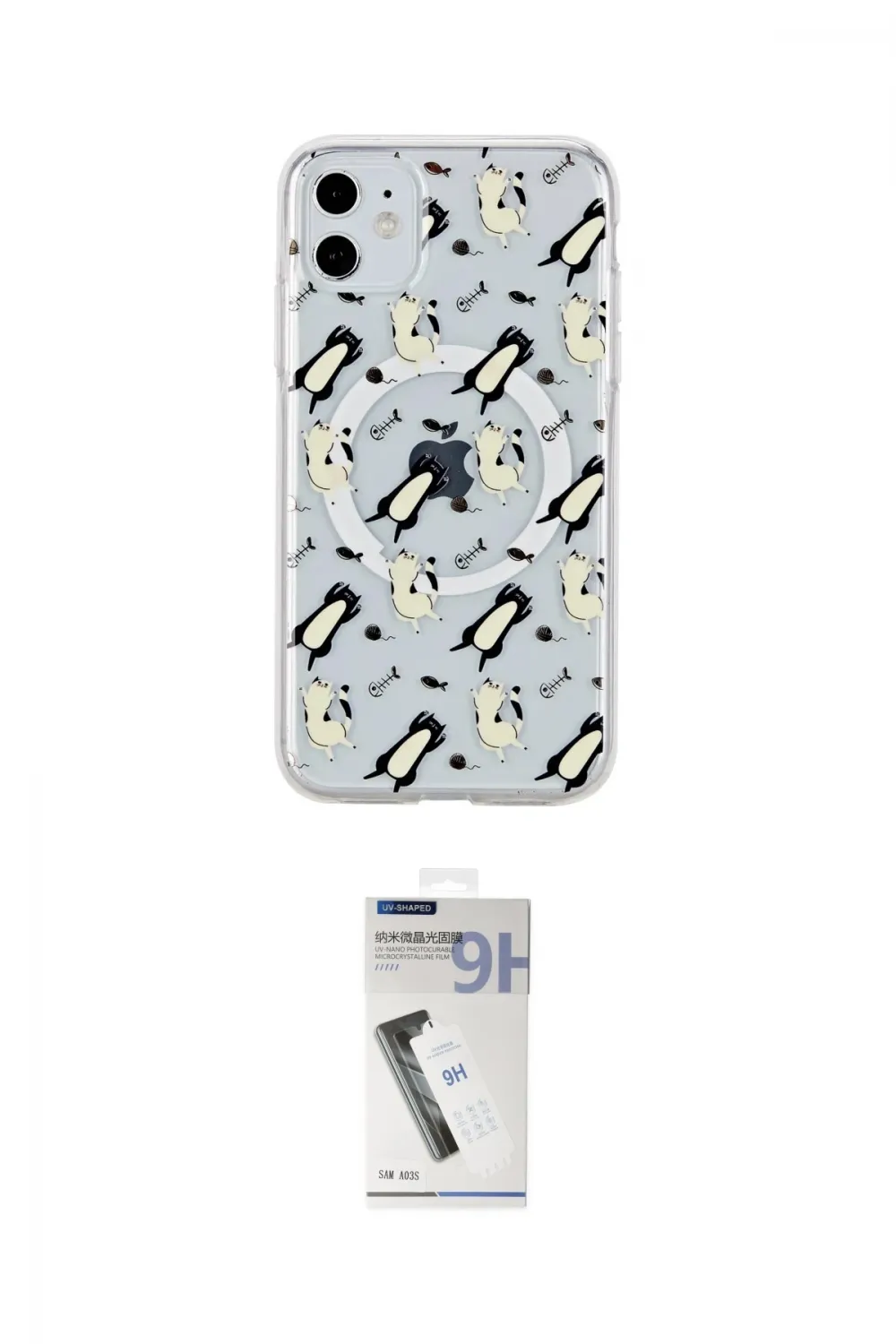 ieg™ iPhone 11 Kılıf Pusula Form - Şeffaf Uv Polymer Nano Ekran Koruyucu
