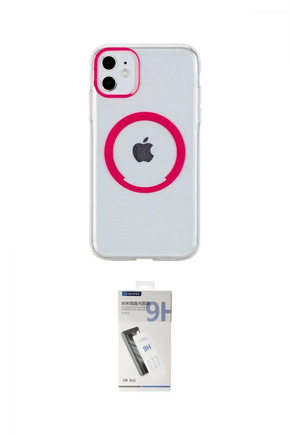 ieg™ iPhone 11 Kılıf Pusula Form - Şeffaf Uv Polymer Nano Ekran Koruyucu