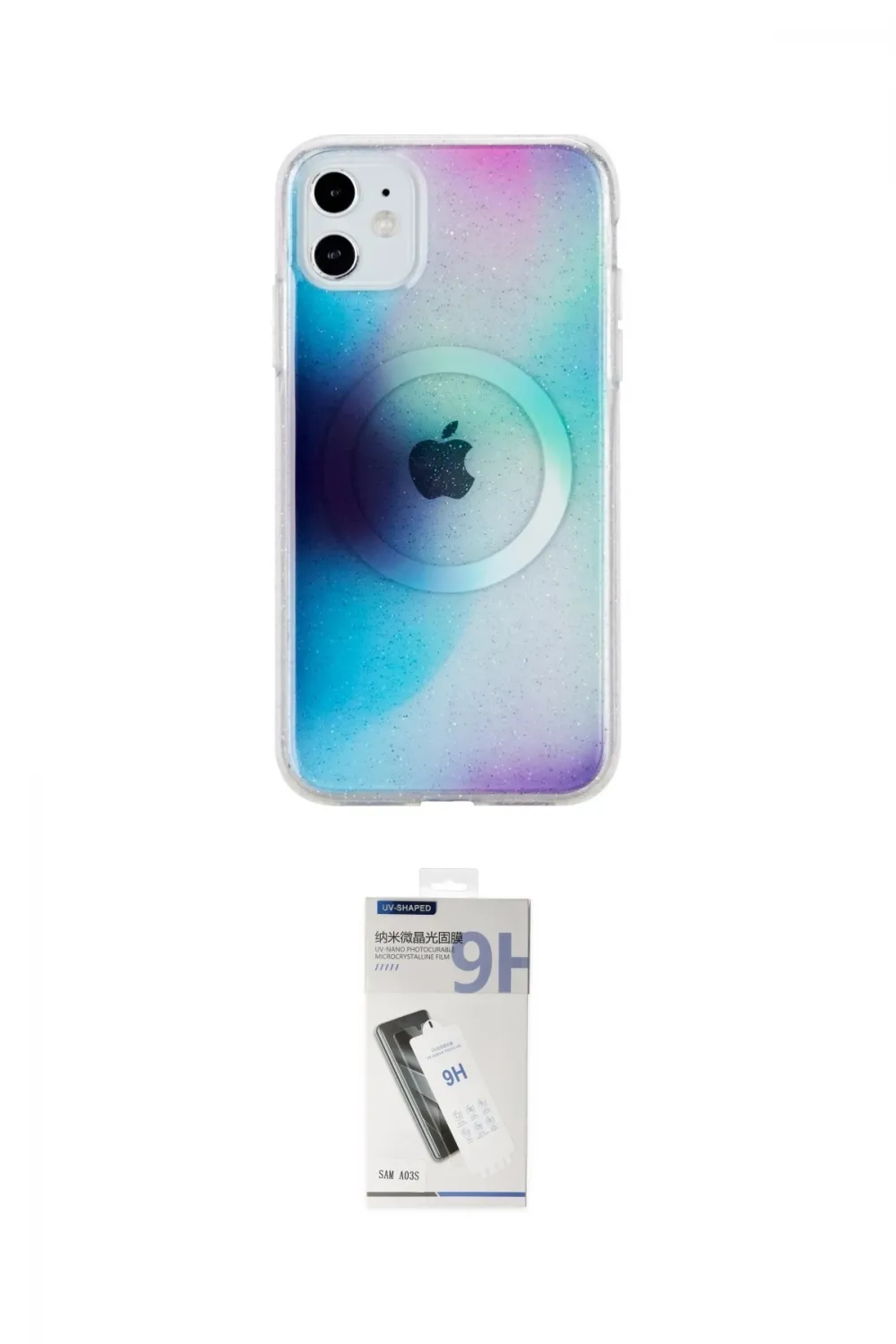 ieg™ iPhone 11 Kılıf Pusula Form - Şeffaf Uv Polymer Nano Ekran Koruyucu