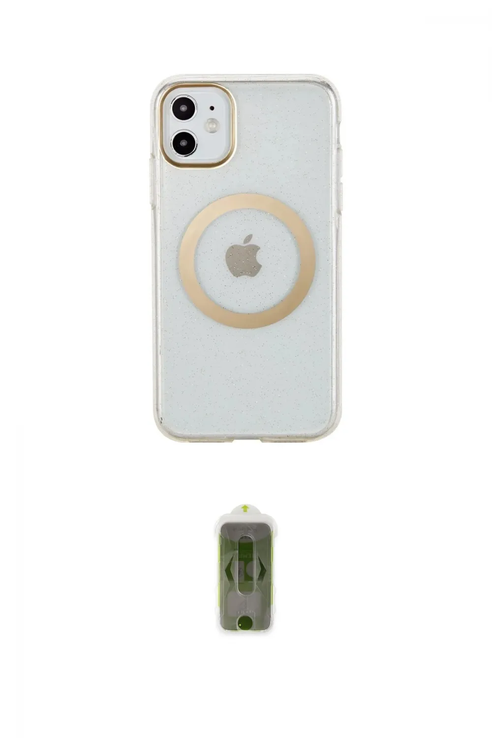 ieg™ iPhone 11 Kılıf Pusula Form - Siyah Joko Magic 5D Hayalet Cam