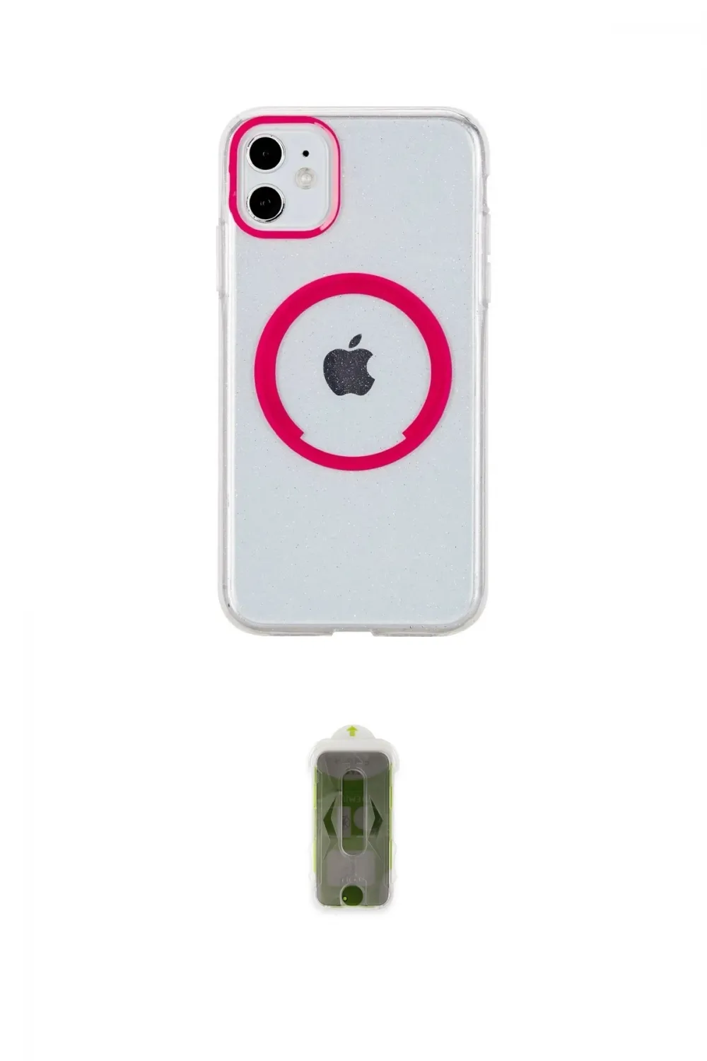 ieg™ iPhone 11 Kılıf Pusula Form - Siyah Joko Magic 5D Hayalet Cam