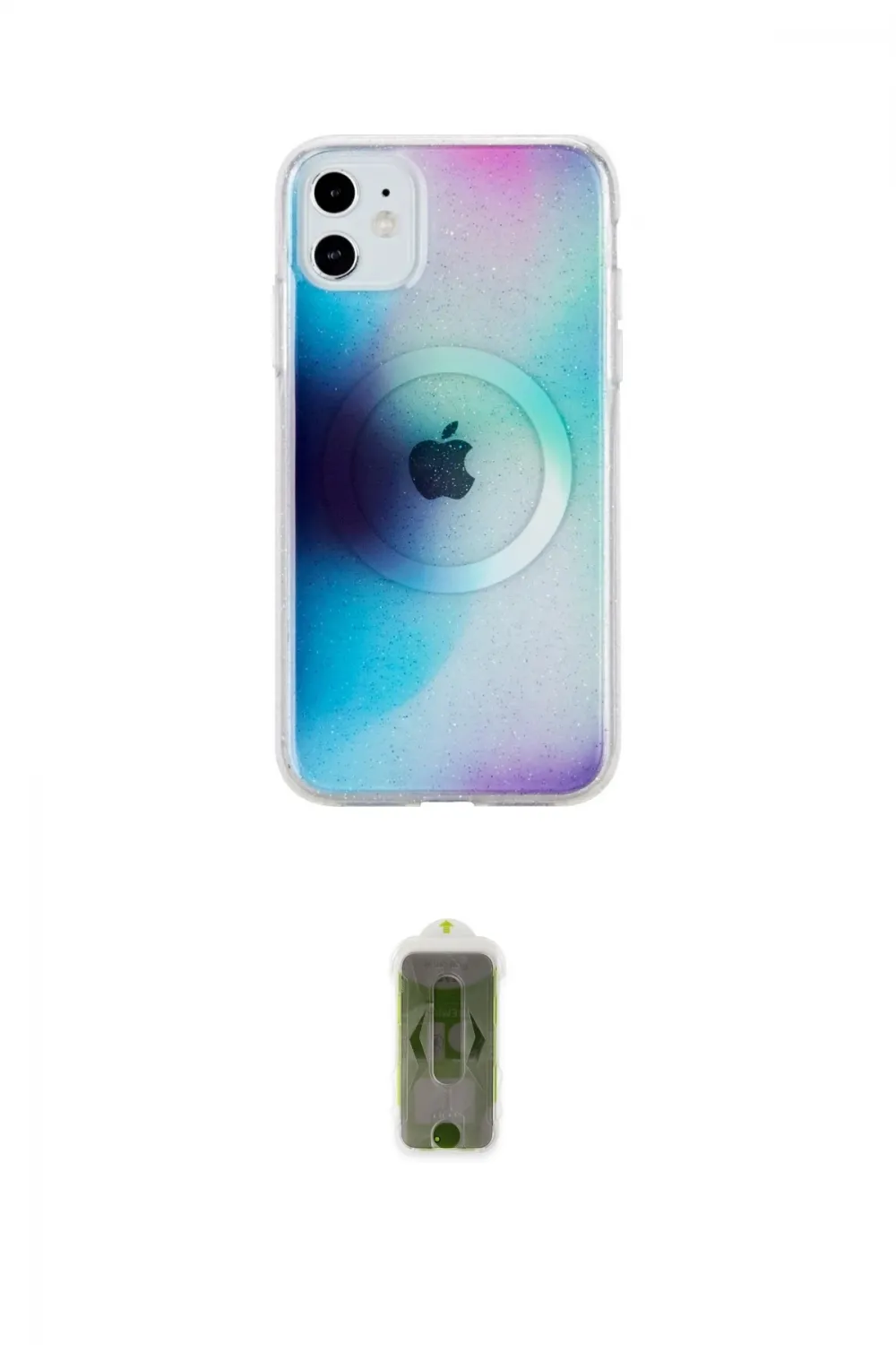 ieg™ iPhone 11 Kılıf Pusula Form - Siyah Joko Magic 5D Hayalet Cam