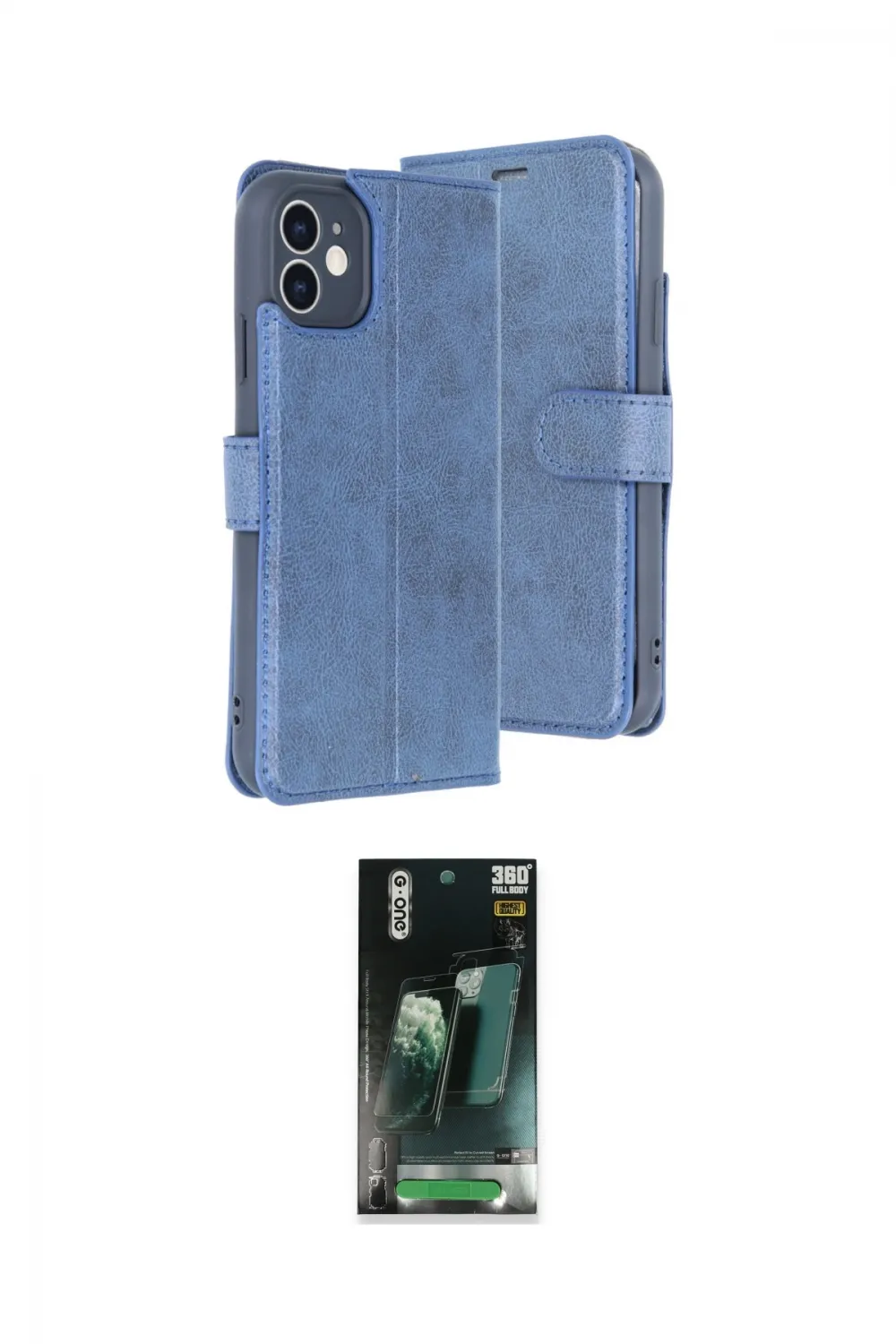 ieg™ iPhone 11 Kılıf Siluet Işık Serisi - Şeffaf 360 Full Body Arka Koruyucu