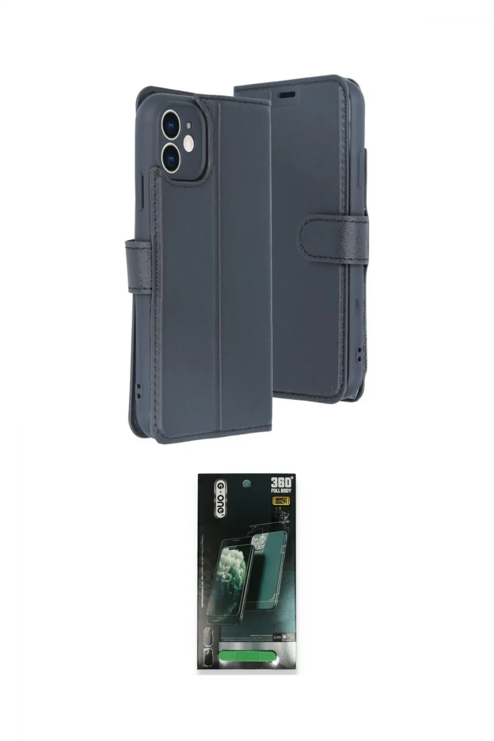 ieg™ iPhone 11 Kılıf Siluet Işık Serisi - Şeffaf 360 Full Body Arka Koruyucu