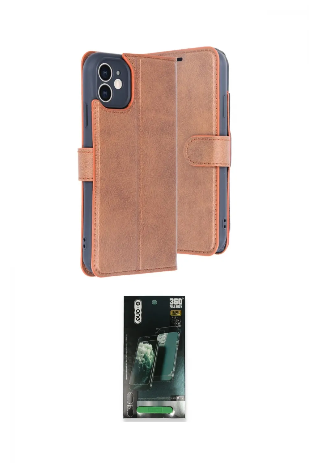 ieg™ iPhone 11 Kılıf Siluet Işık Serisi - Şeffaf 360 Full Body Arka Koruyucu