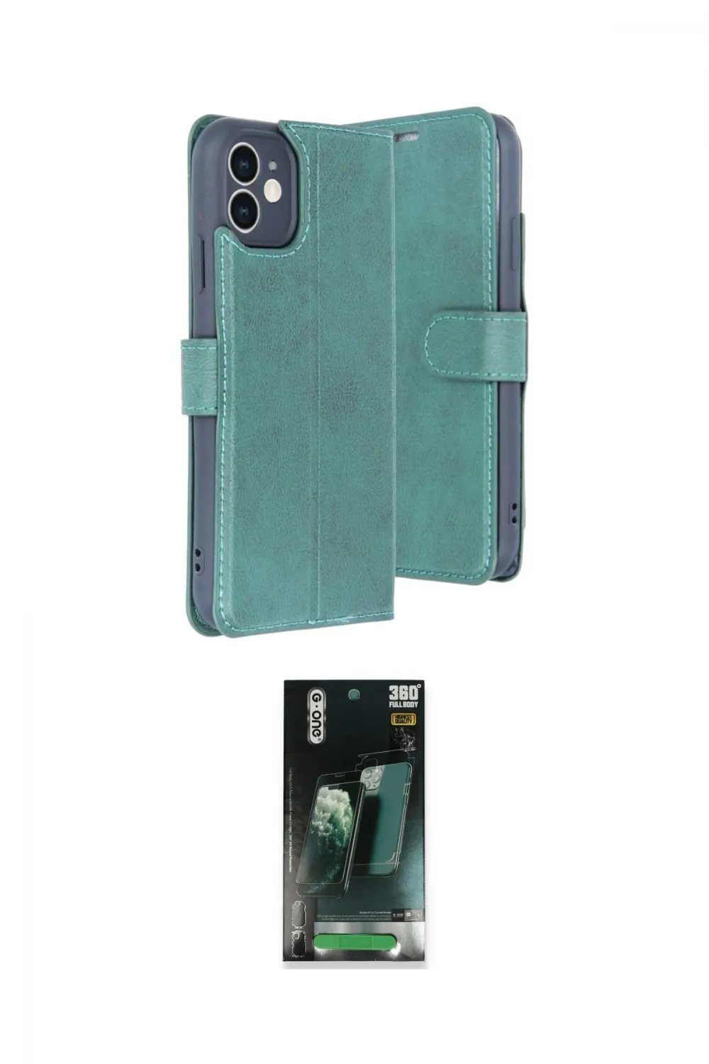 ieg™ iPhone 11 Kılıf Siluet Işık Serisi - Şeffaf 360 Full Body Arka Koruyucu