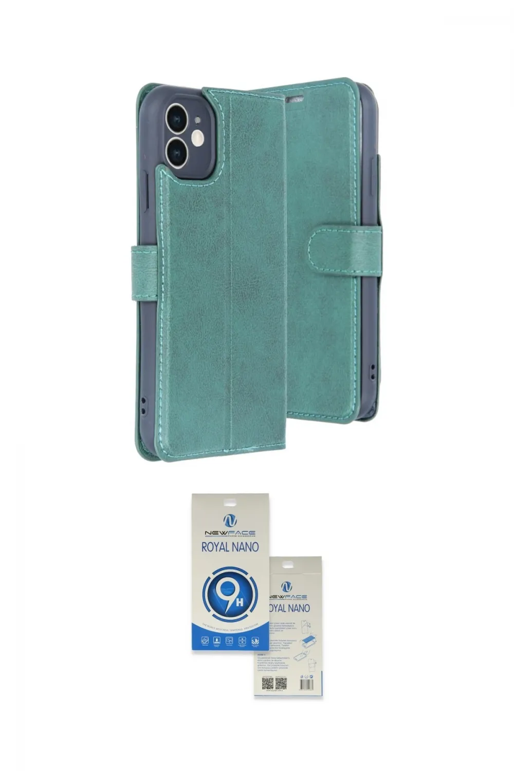 ieg™ iPhone 11 Kılıf Siluet Işık Serisi - Şeffaf Royal Nano Ekran Koruyucu