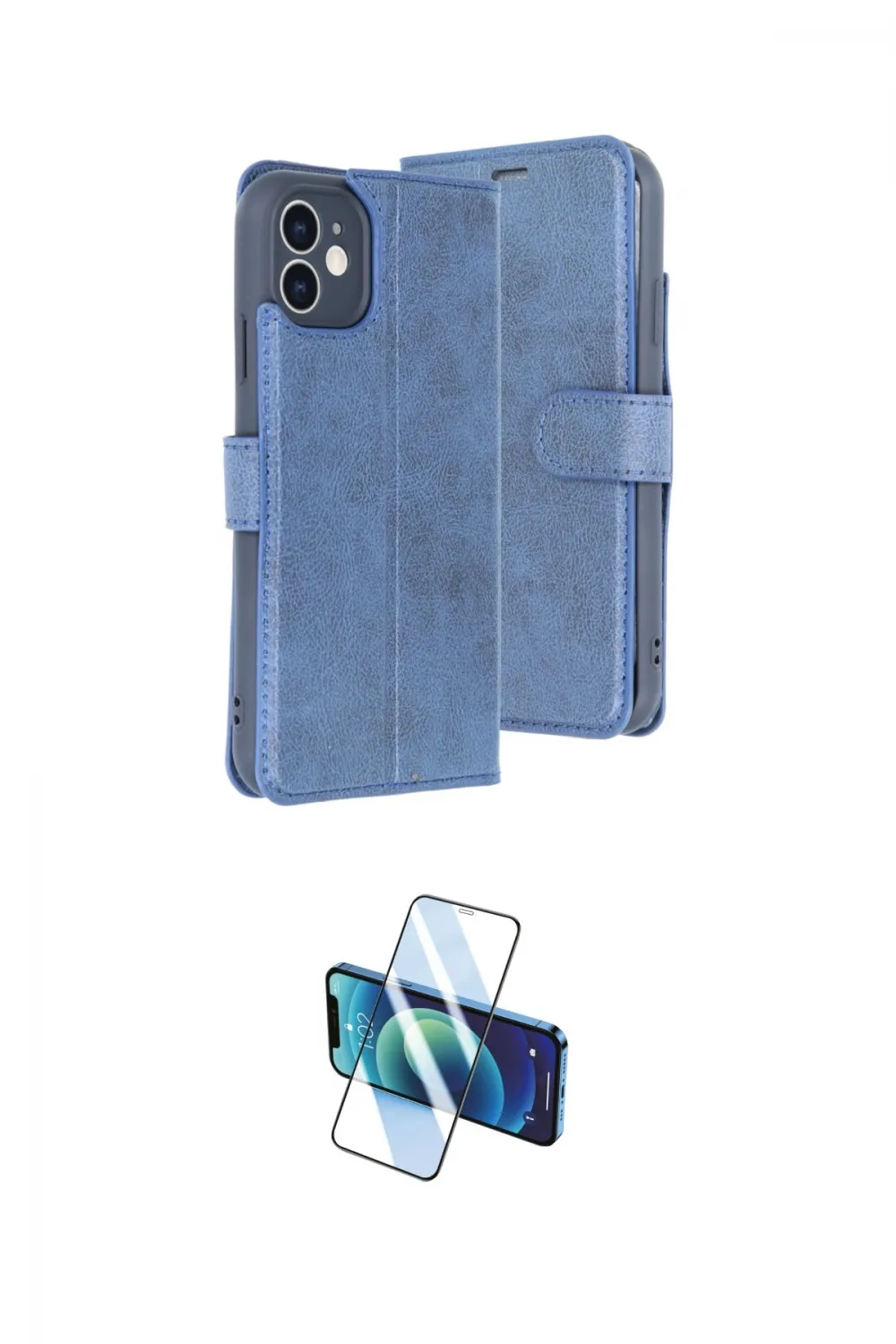 ieg™ iPhone 11 Kılıf Siluet Işık Serisi - Siyah 3D Antistatik Cam Ekran Koruyucu