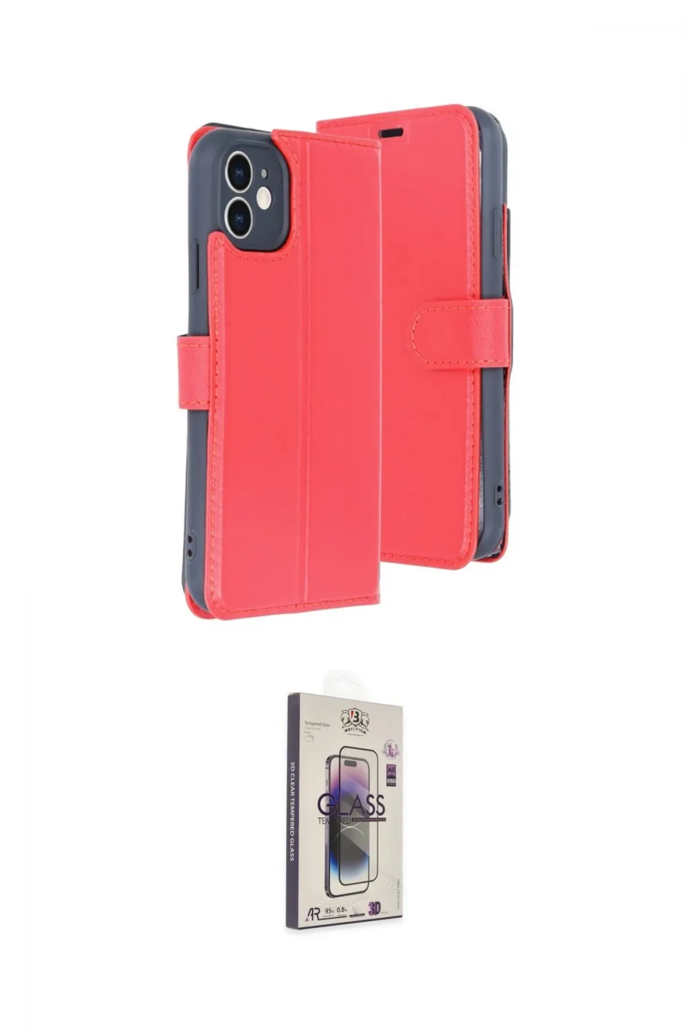 ieg™ iPhone 11 Kılıf Siluet Işık Serisi - Siyah Bilvis 3D Cam Ekran Koruyucu
