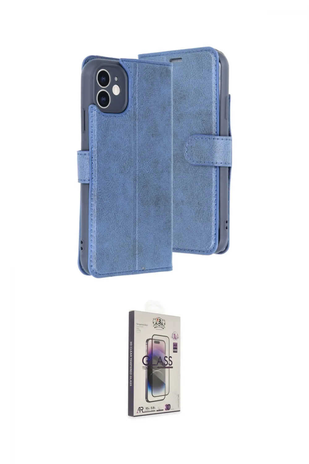 ieg™ iPhone 11 Kılıf Siluet Işık Serisi - Siyah Bilvis 3D Cam Ekran Koruyucu