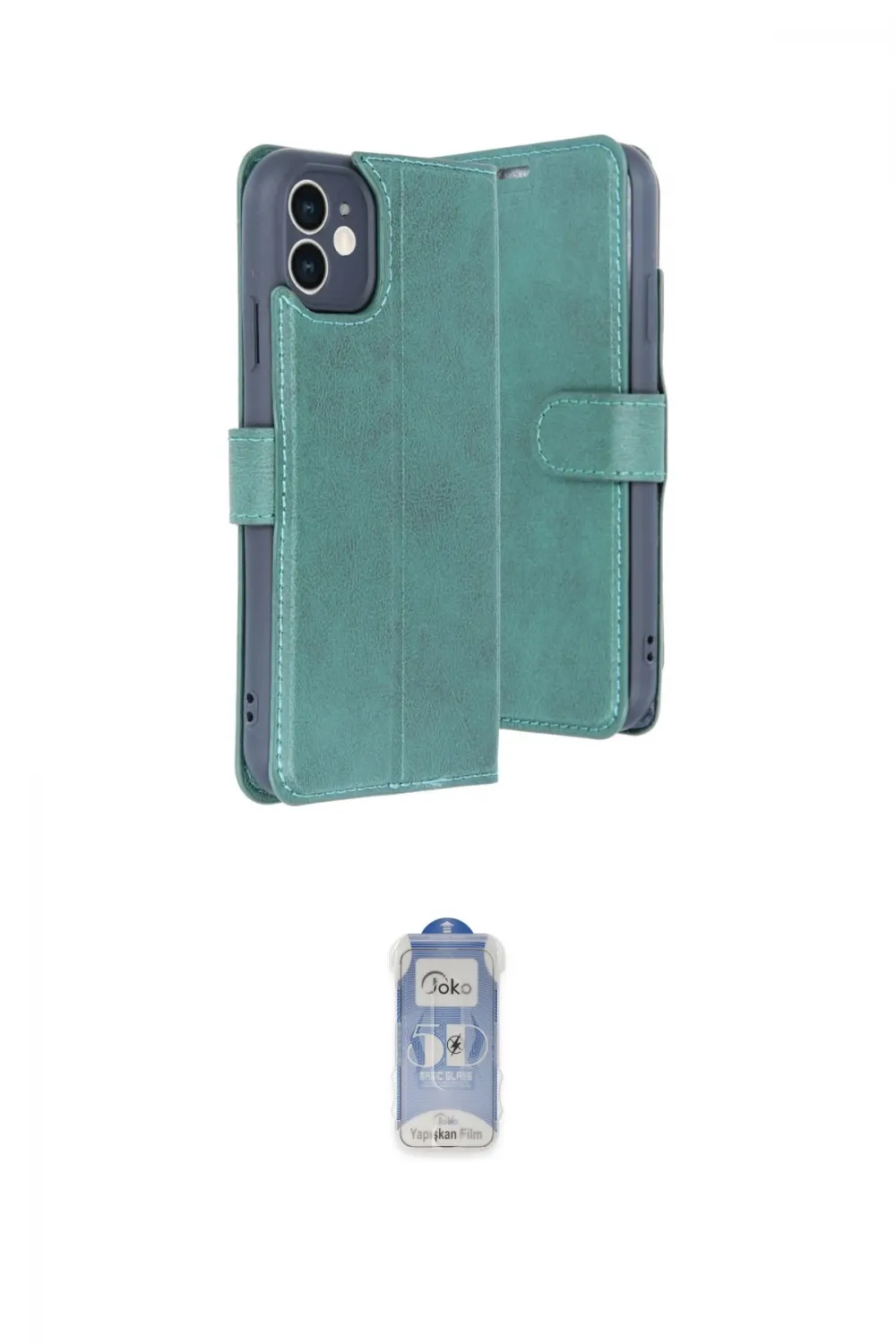 ieg™ iPhone 11 Kılıf Siluet Işık Serisi - Siyah Joko Magic 5D Cam