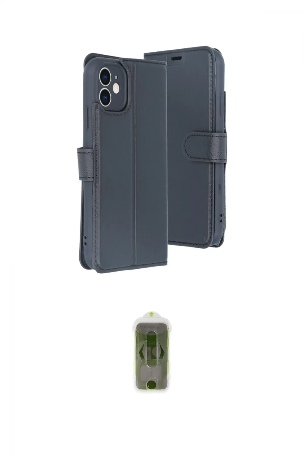 ieg™ iPhone 11 Kılıf Siluet Işık Serisi - Siyah Joko Magic 5D Hayalet Cam