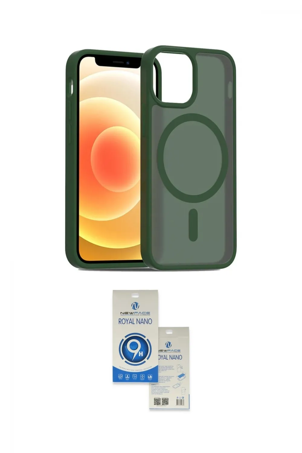 ieg™ iPhone 11 Kılıf Siluet Minimal Prime - Şeffaf Royal Nano Ekran Koruyucu
