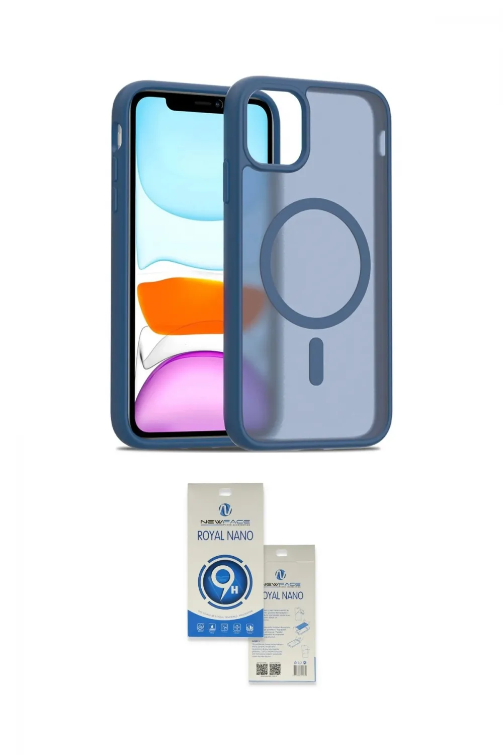 ieg™ iPhone 11 Kılıf Siluet Minimal Prime - Şeffaf Royal Nano Ekran Koruyucu