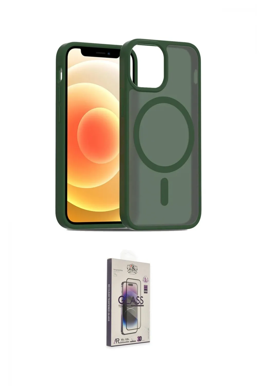 ieg™ iPhone 11 Kılıf Siluet Minimal Prime - Siyah Bilvis 3D Cam Ekran Koruyucu