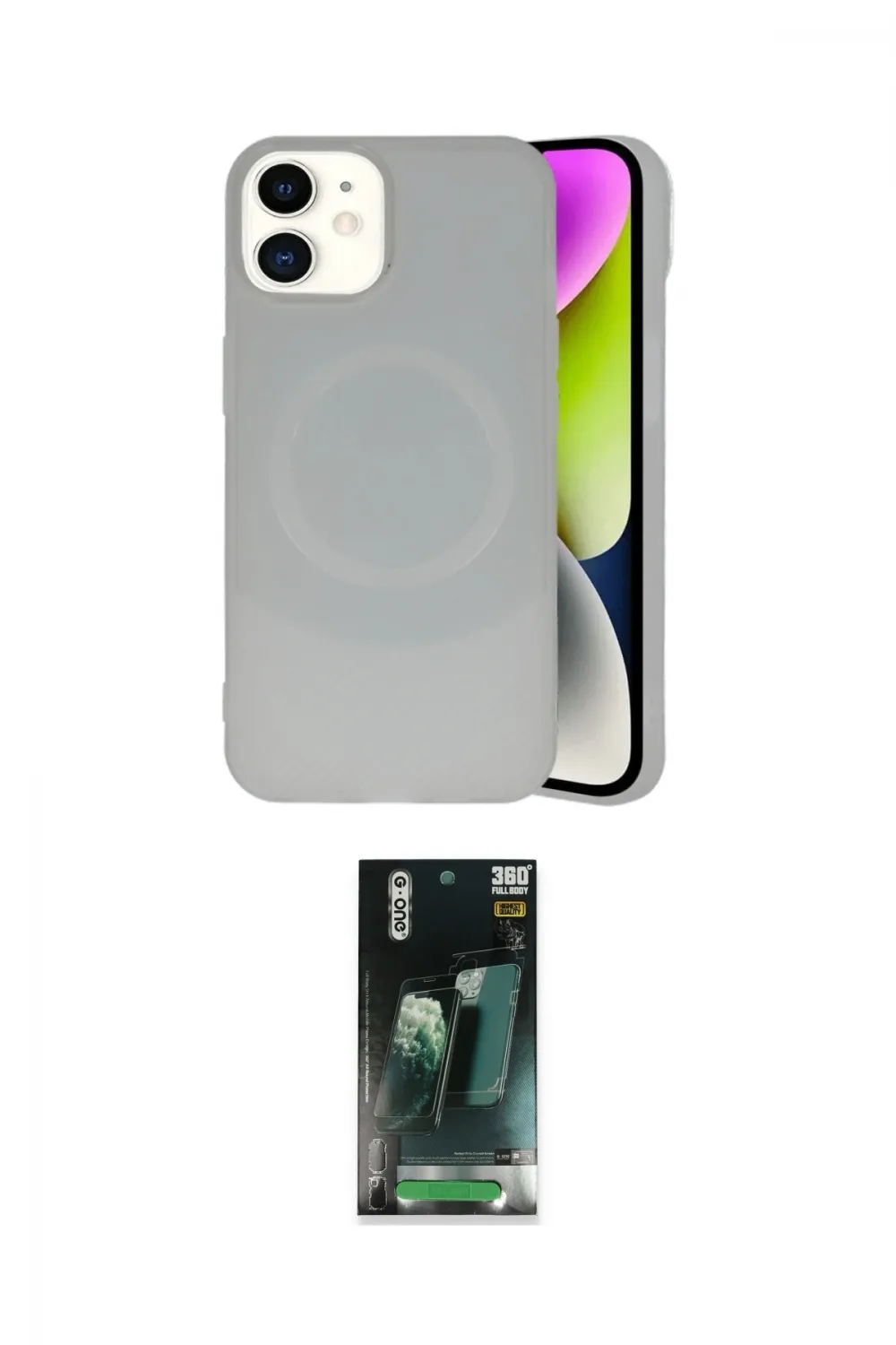ieg™ iPhone 11 Kılıf Ufuk Serisi - Şeffaf 360 Full Body Arka Koruyucu