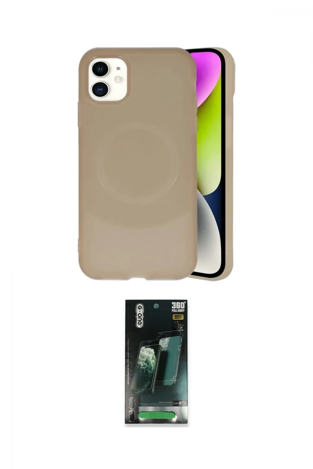 ieg™ iPhone 11 Kılıf Ufuk Serisi - Şeffaf 360 Full Body Arka Koruyucu