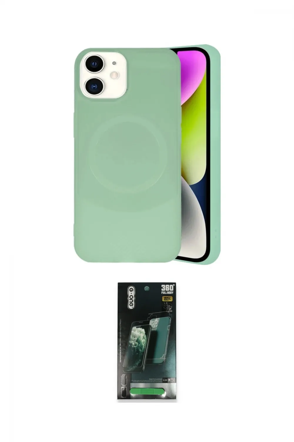 ieg™ iPhone 11 Kılıf Ufuk Serisi - Şeffaf 360 Full Body Arka Koruyucu
