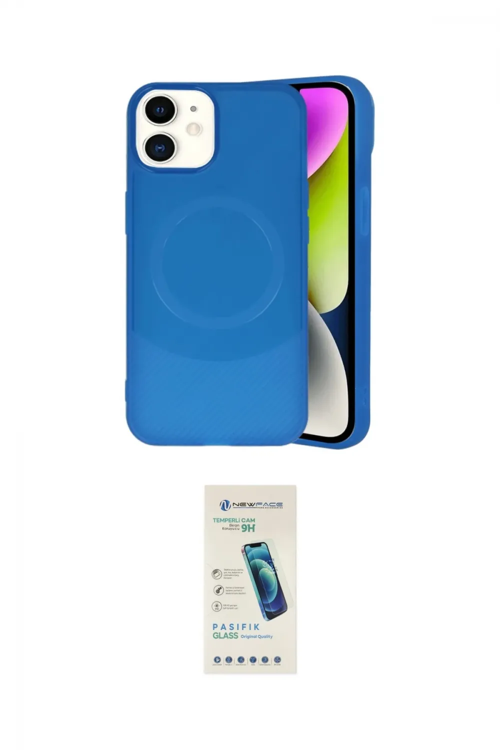 ieg™ iPhone 11 Kılıf Ufuk Serisi - Şeffaf Pasifik Cam Ekran Koruyucu