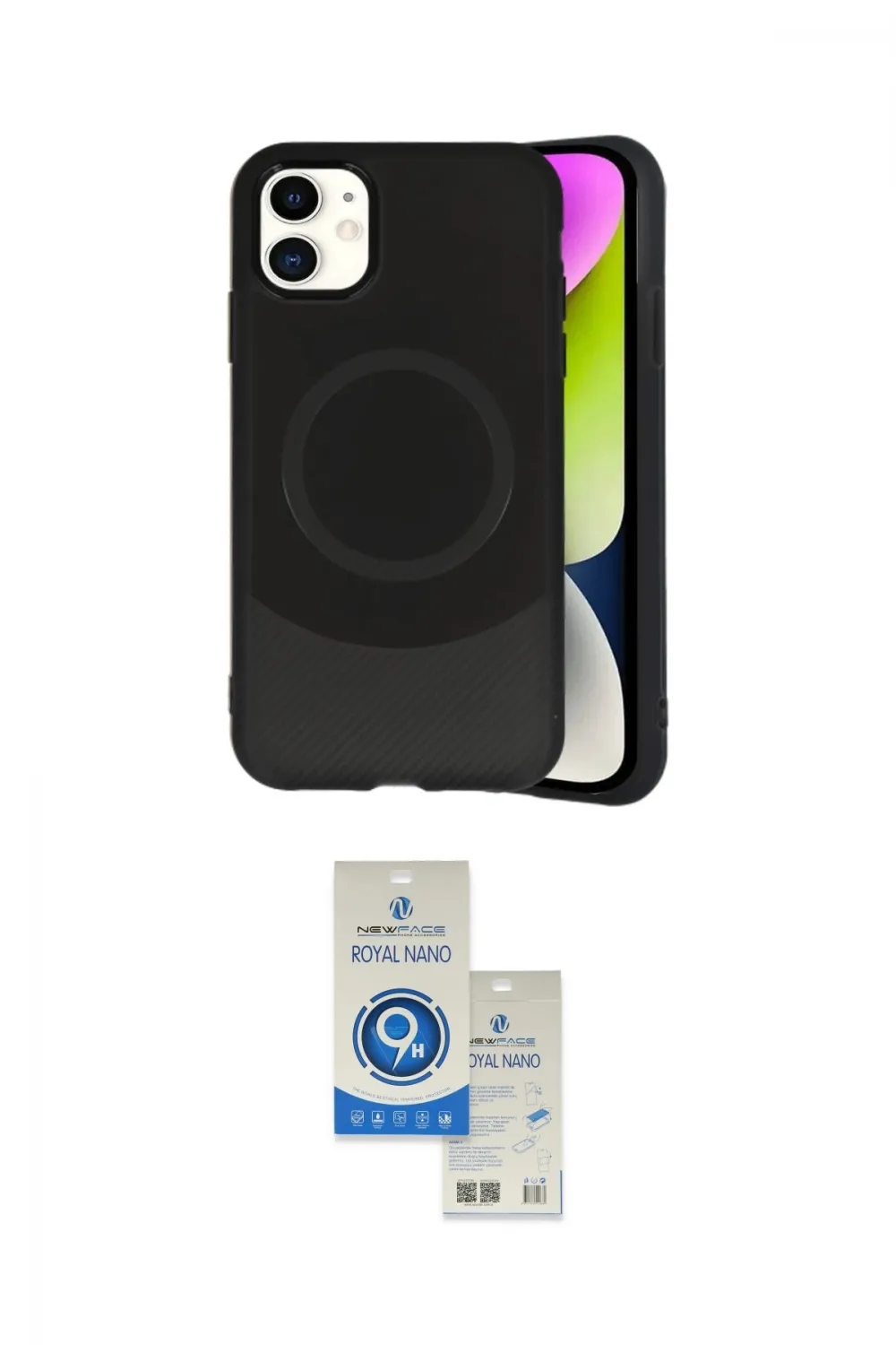 ieg™ iPhone 11 Kılıf Ufuk Serisi - Şeffaf Royal Nano Ekran Koruyucu