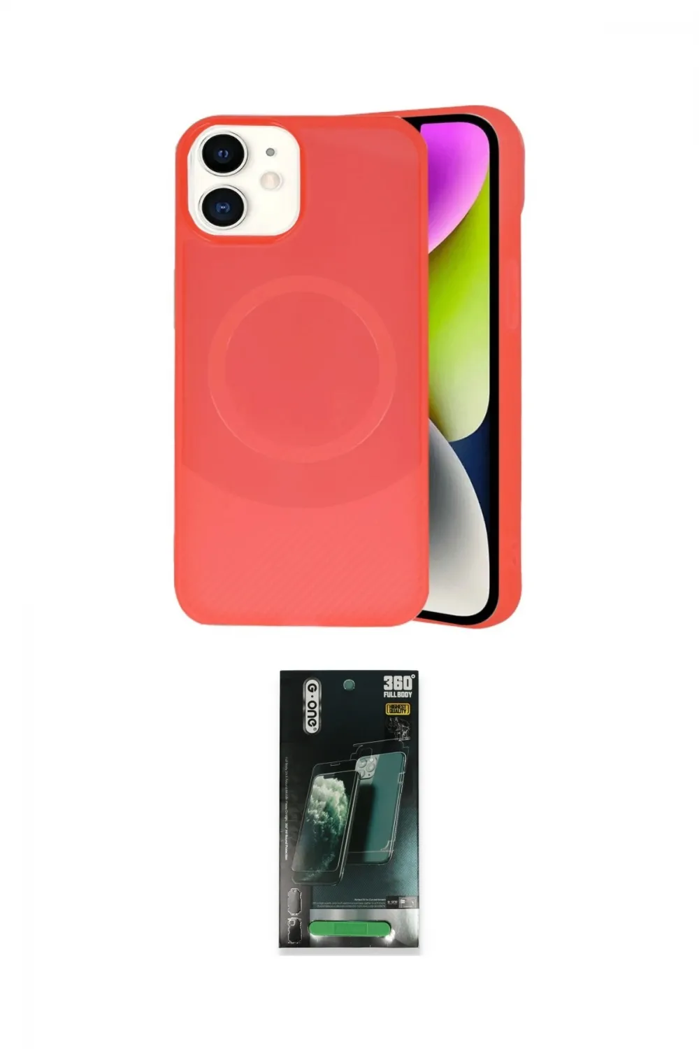 ieg™ iPhone 11 Kılıf Ufuk Serisi - Siyah 360 Mat Full Body Arka Koruyucu