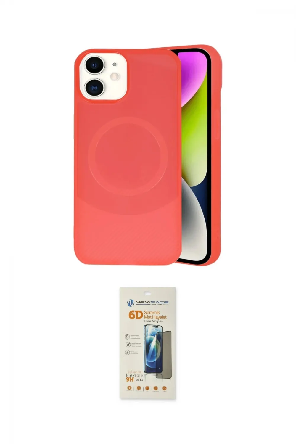 ieg™ iPhone 11 Kılıf Ufuk Serisi - Siyah 6D Mat Seramik Hayalet Nano Ekran Koruyucu