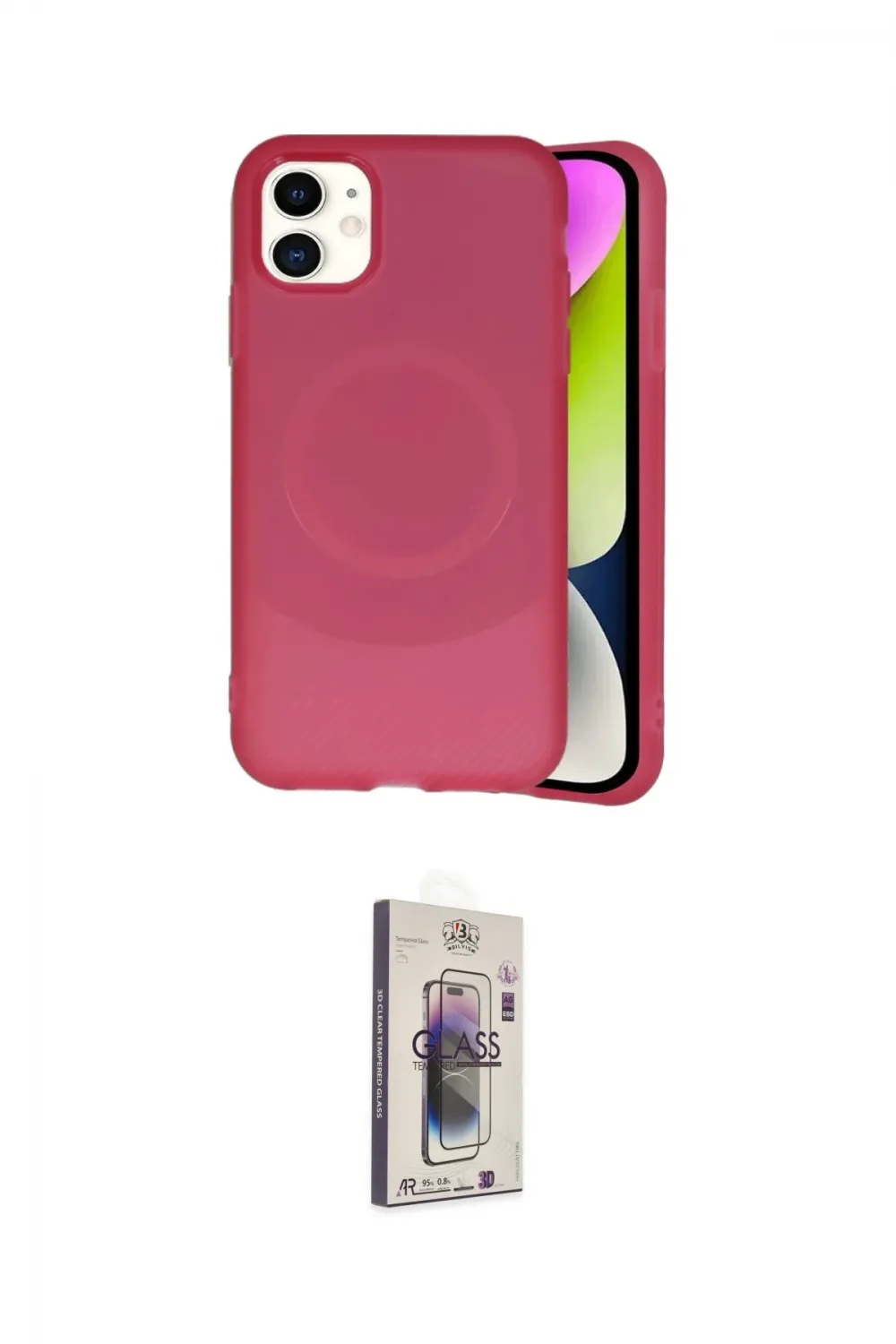 ieg™ iPhone 11 Kılıf Ufuk Serisi - Siyah Bilvis 3D Cam Ekran Koruyucu