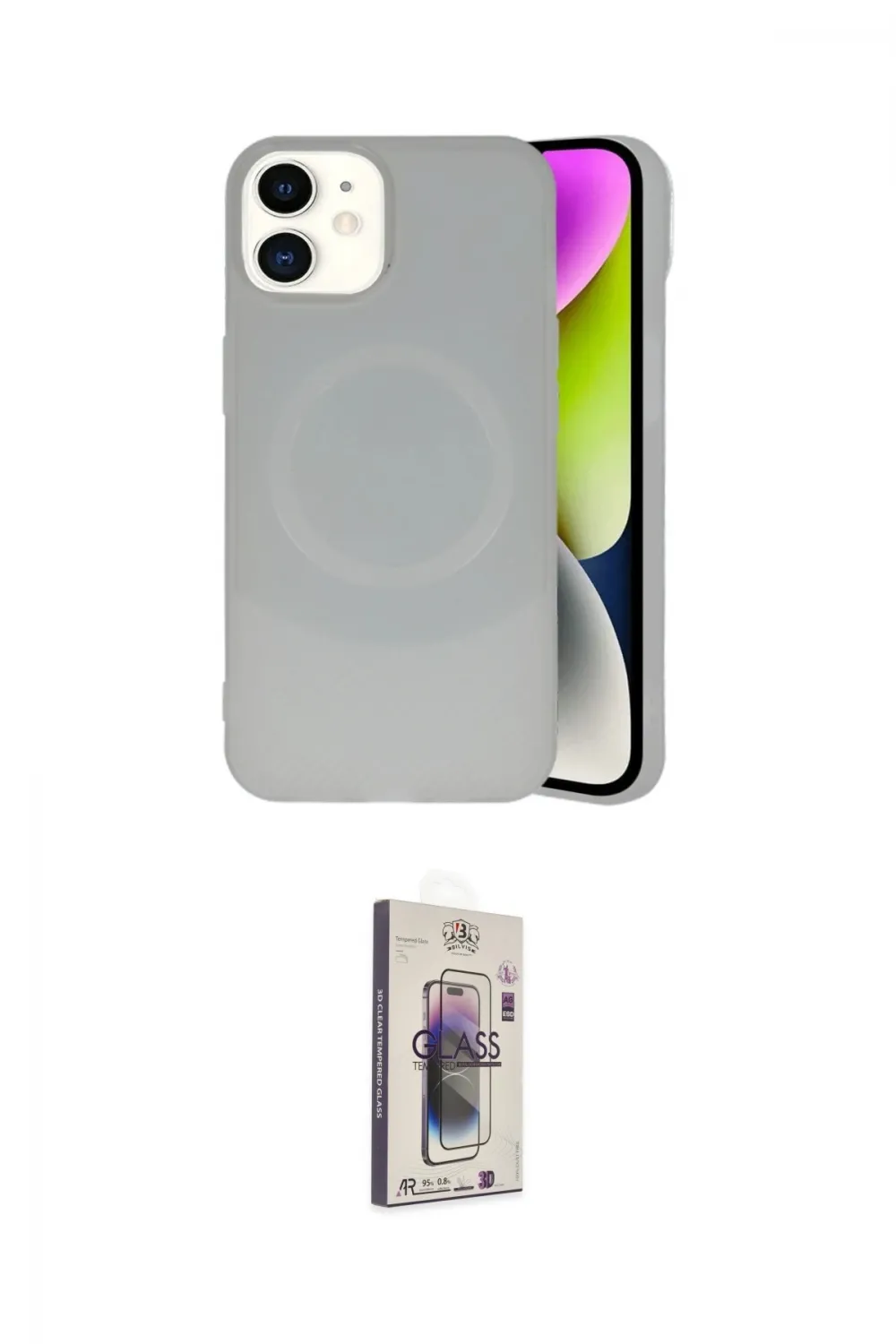 ieg™ iPhone 11 Kılıf Ufuk Serisi - Siyah Bilvis 3D Cam Ekran Koruyucu