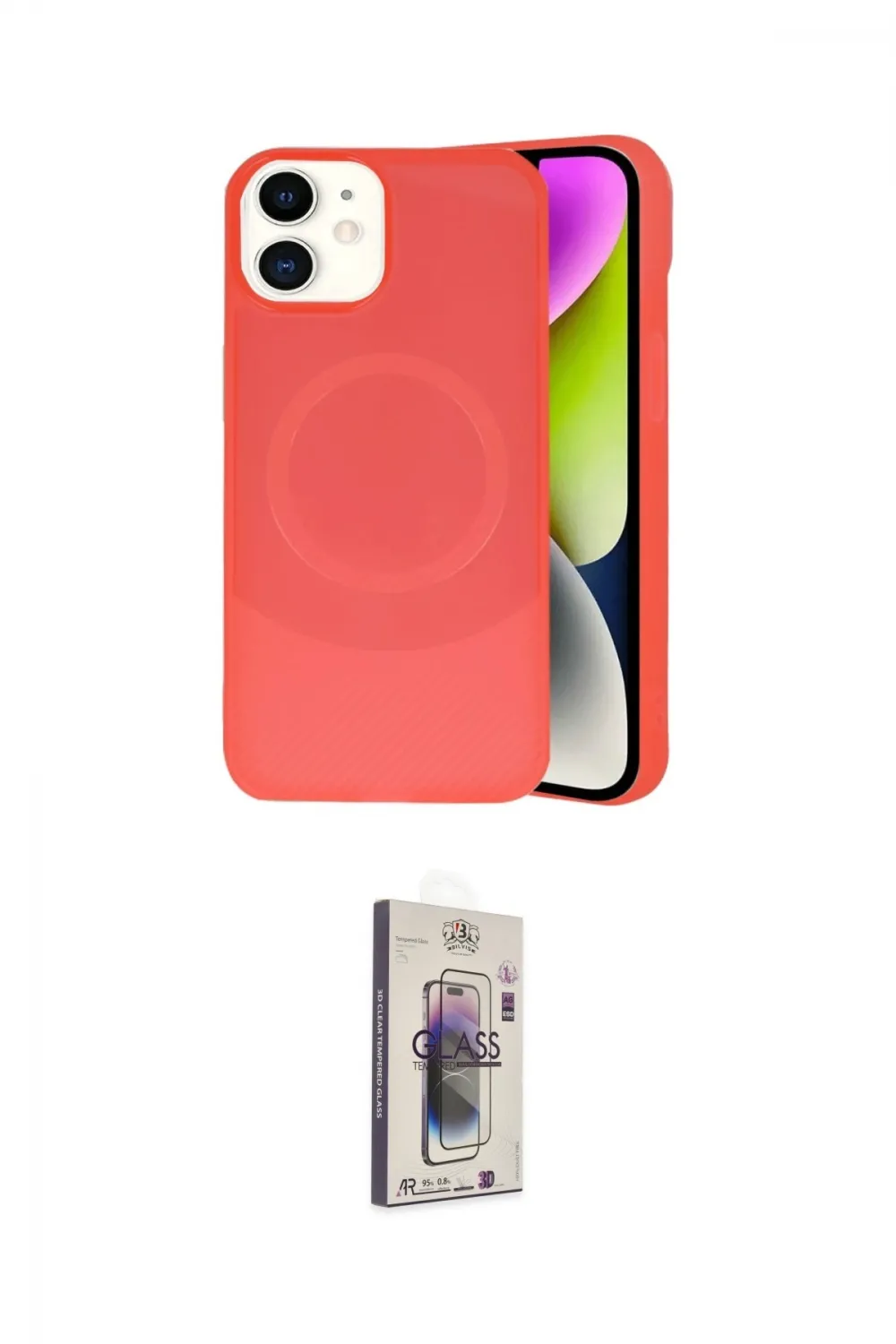 ieg™ iPhone 11 Kılıf Ufuk Serisi - Siyah Bilvis 3D Cam Ekran Koruyucu