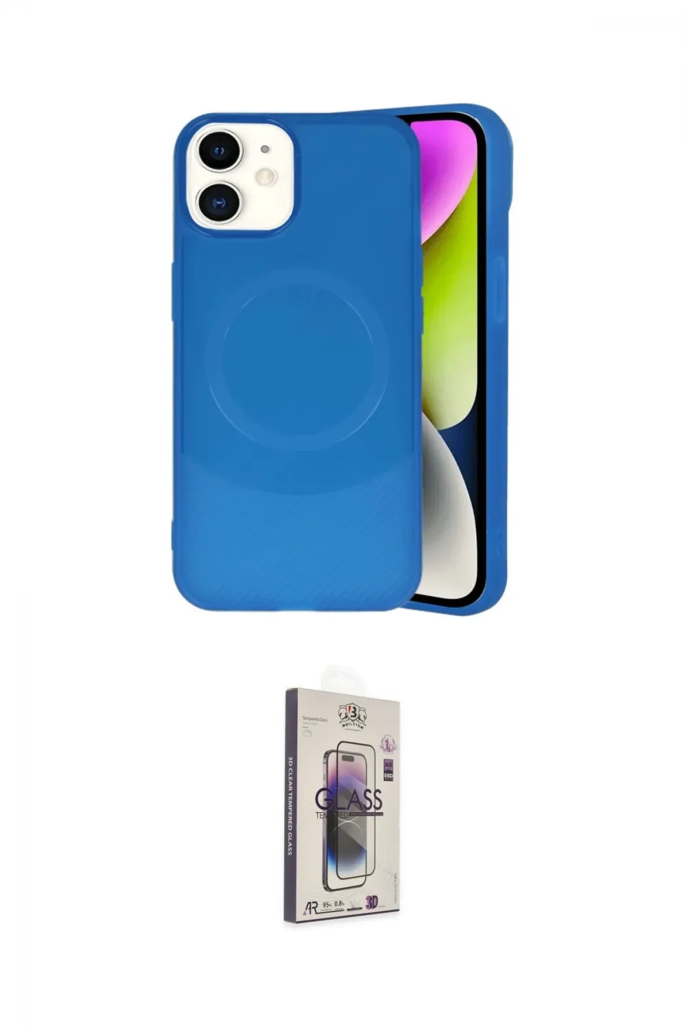 ieg™ iPhone 11 Kılıf Ufuk Serisi - Siyah Bilvis 3D Cam Ekran Koruyucu