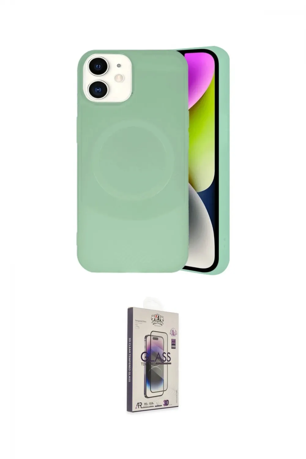 ieg™ iPhone 11 Kılıf Ufuk Serisi - Siyah Bilvis 3D Cam Ekran Koruyucu