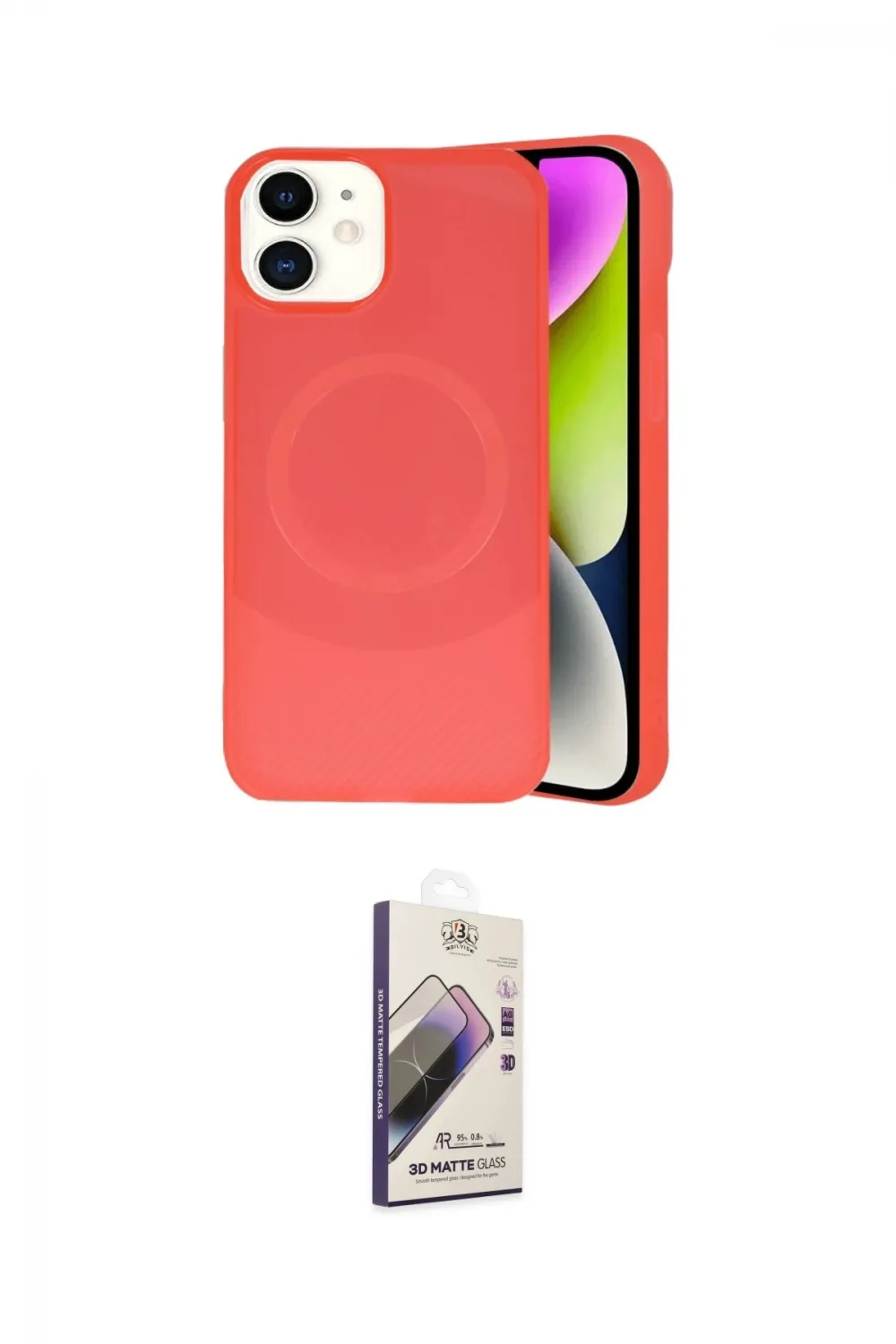 ieg™ iPhone 11 Kılıf Ufuk Serisi - Siyah Bilvis 3D Mat Cam Ekran Koruyucu