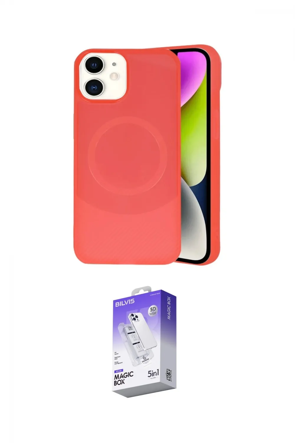 ieg™ iPhone 11 Kılıf Ufuk Serisi - Siyah Bilvis 5in1 3D Magic Cam Ekran Koruyucu