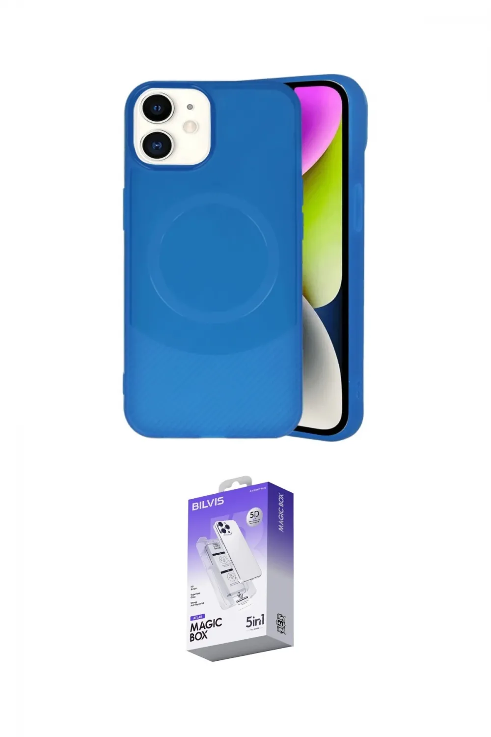 ieg™ iPhone 11 Kılıf Ufuk Serisi - Siyah Bilvis 5in1 3D Magic Cam Ekran Koruyucu